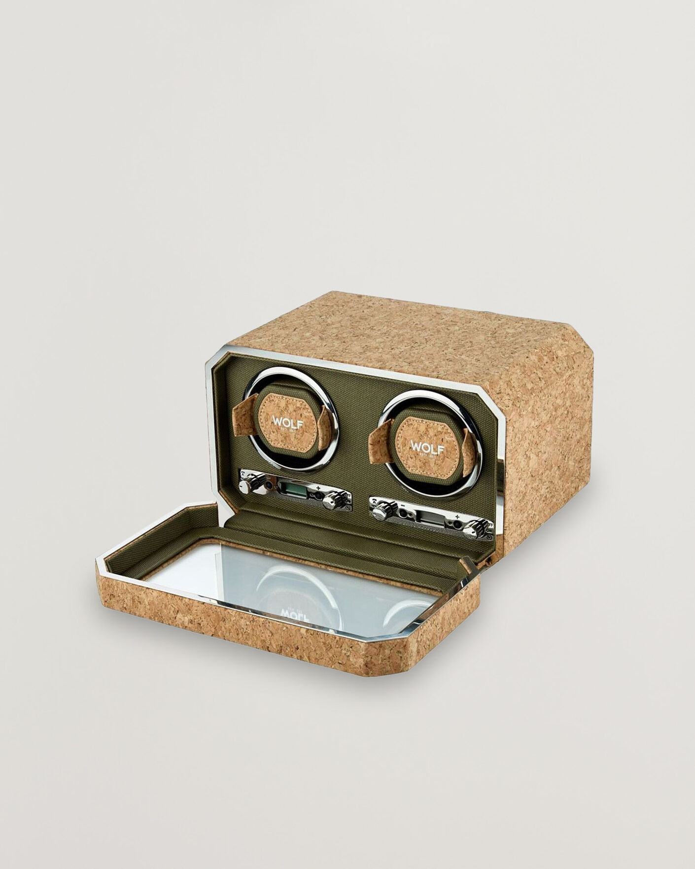 Homme | Boîtes montres et bijoux | WOLF | Cortica Double Watch Winder Cork