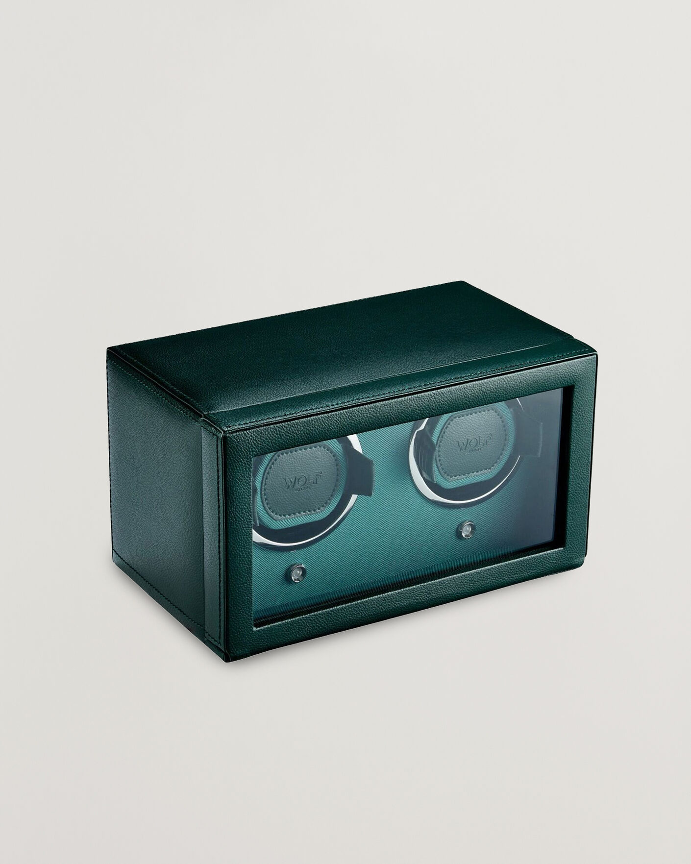 Homme | Boîtes montres et bijoux | WOLF | Cub Double Watch Winder With Cover Green