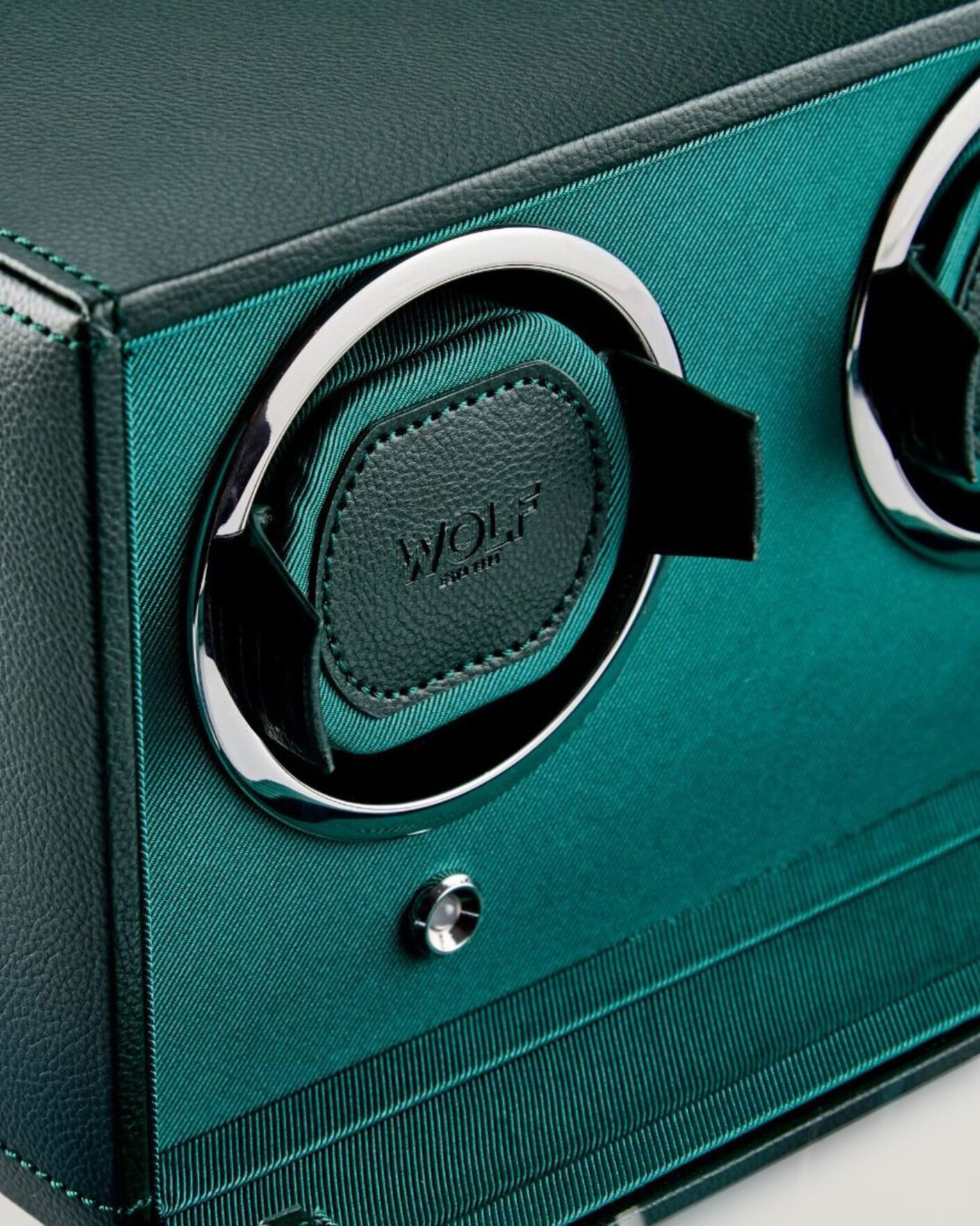 Homme | Boîtes montres et bijoux | WOLF | Cub Double Watch Winder With Cover Green