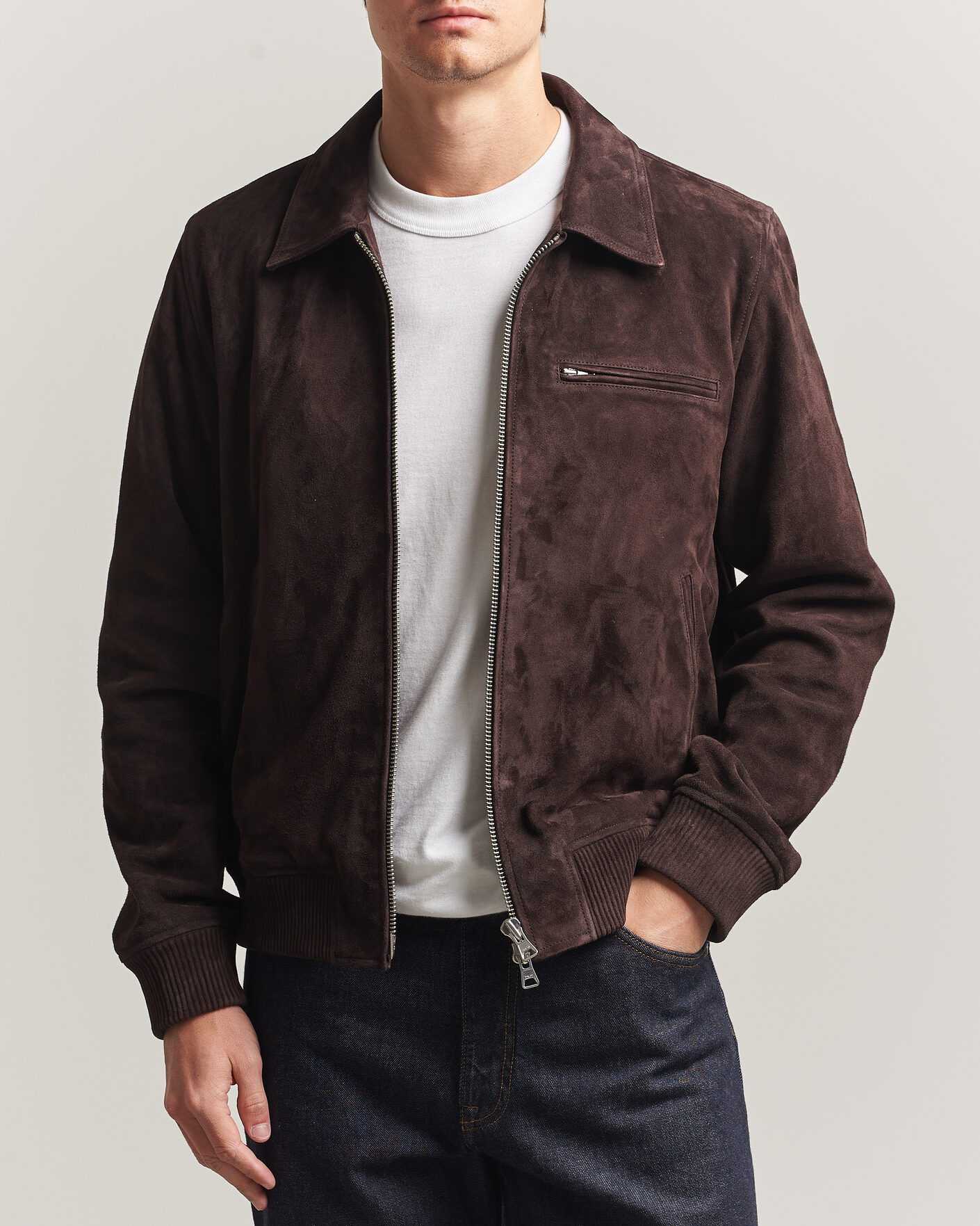 Homme | Manteaux Et Vestes | NN07 | Owen Suede Jacket Dusky Port