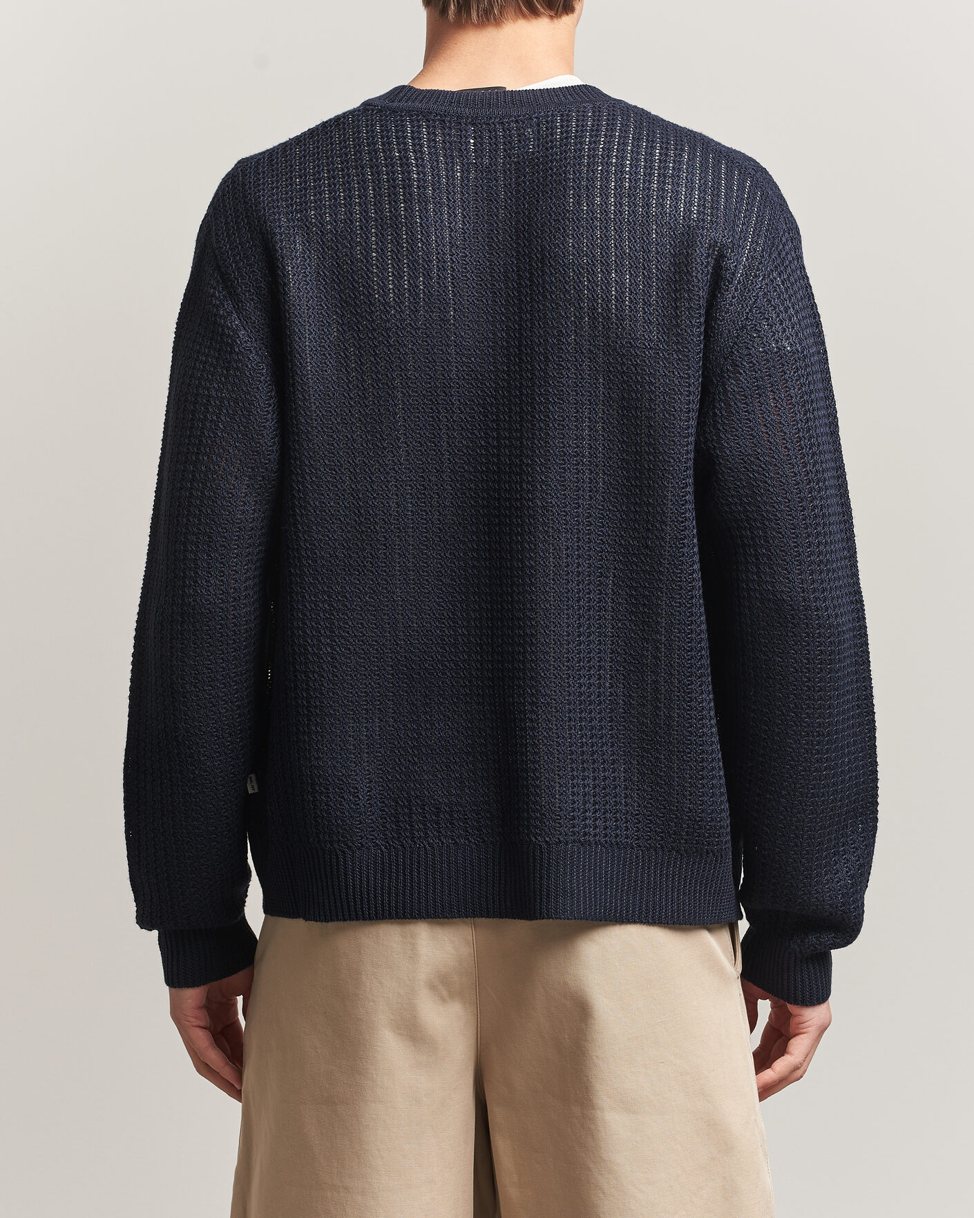 Homme | Pulls Et Tricots | NN07 | Tim Linen Knitted Cardigan Navy Blue