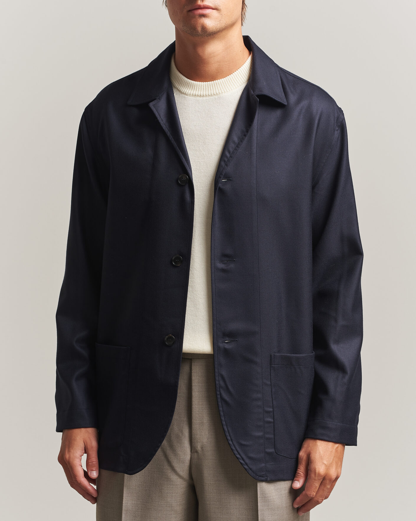 Homme | Manteaux Et Vestes | Brioni | Wool/Cashmere Shirt Jacket Navy