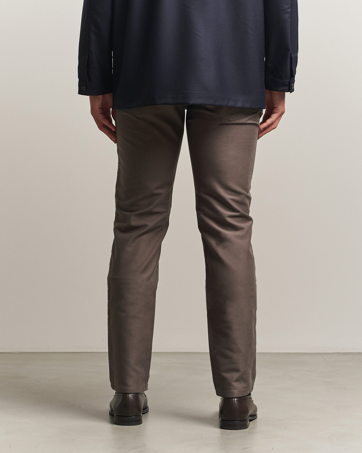 Homme | Pantalons | Brioni | 5-Pocket Moleskine Pants Grey