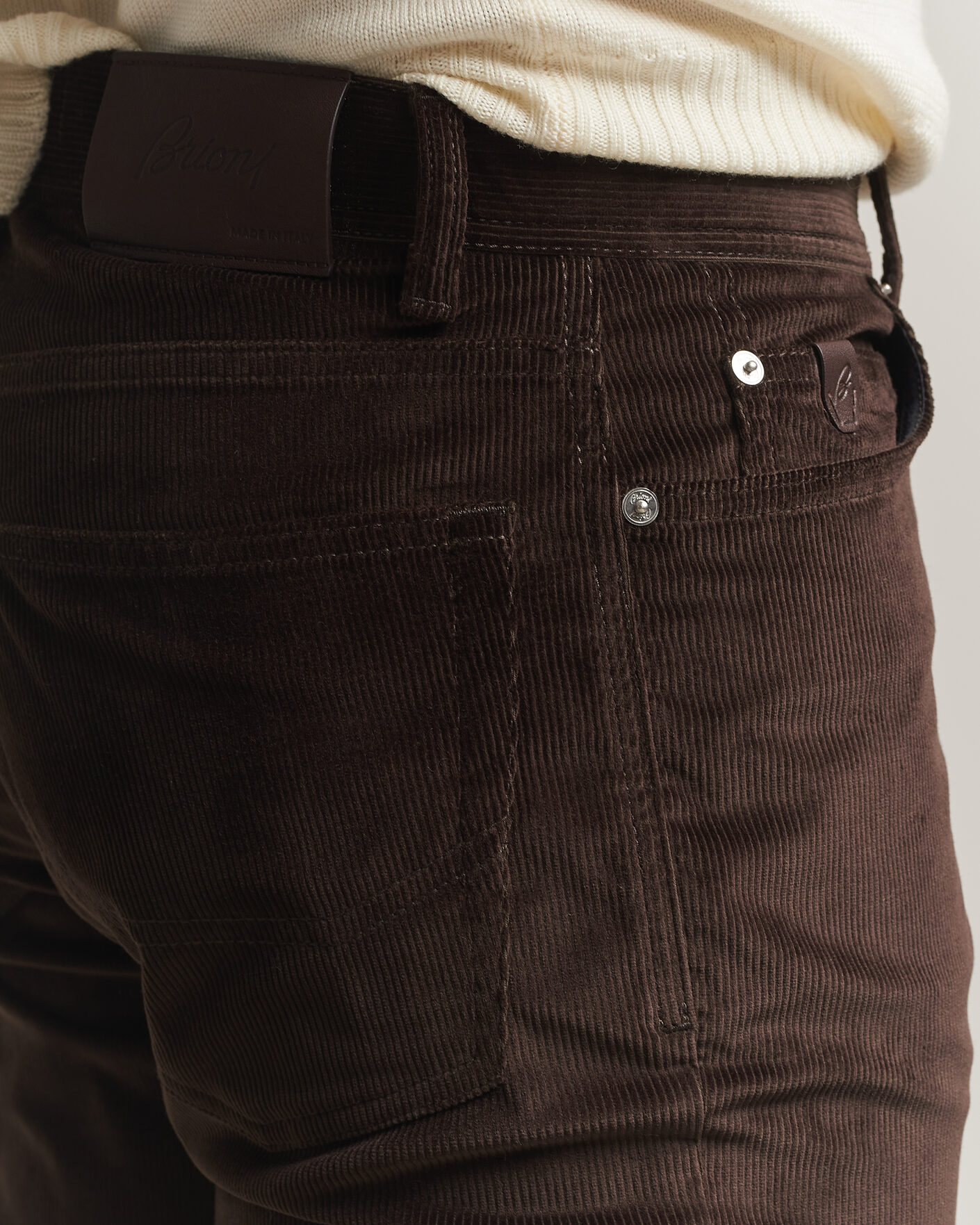 Homme | Pantalons | Brioni | 5-Pocket Corduroy Pants Dark Brown