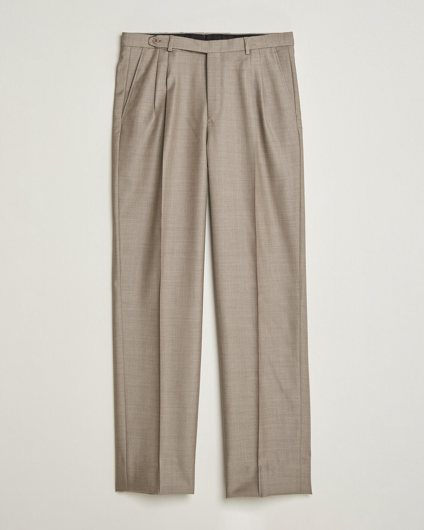 Homme | Pantalons | Brioni | Capri Wool Trousers Beige