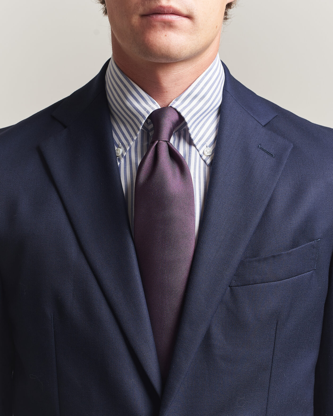 Homme | Cravates | Brioni | Embroidered Logo Silk Tie Burgundy