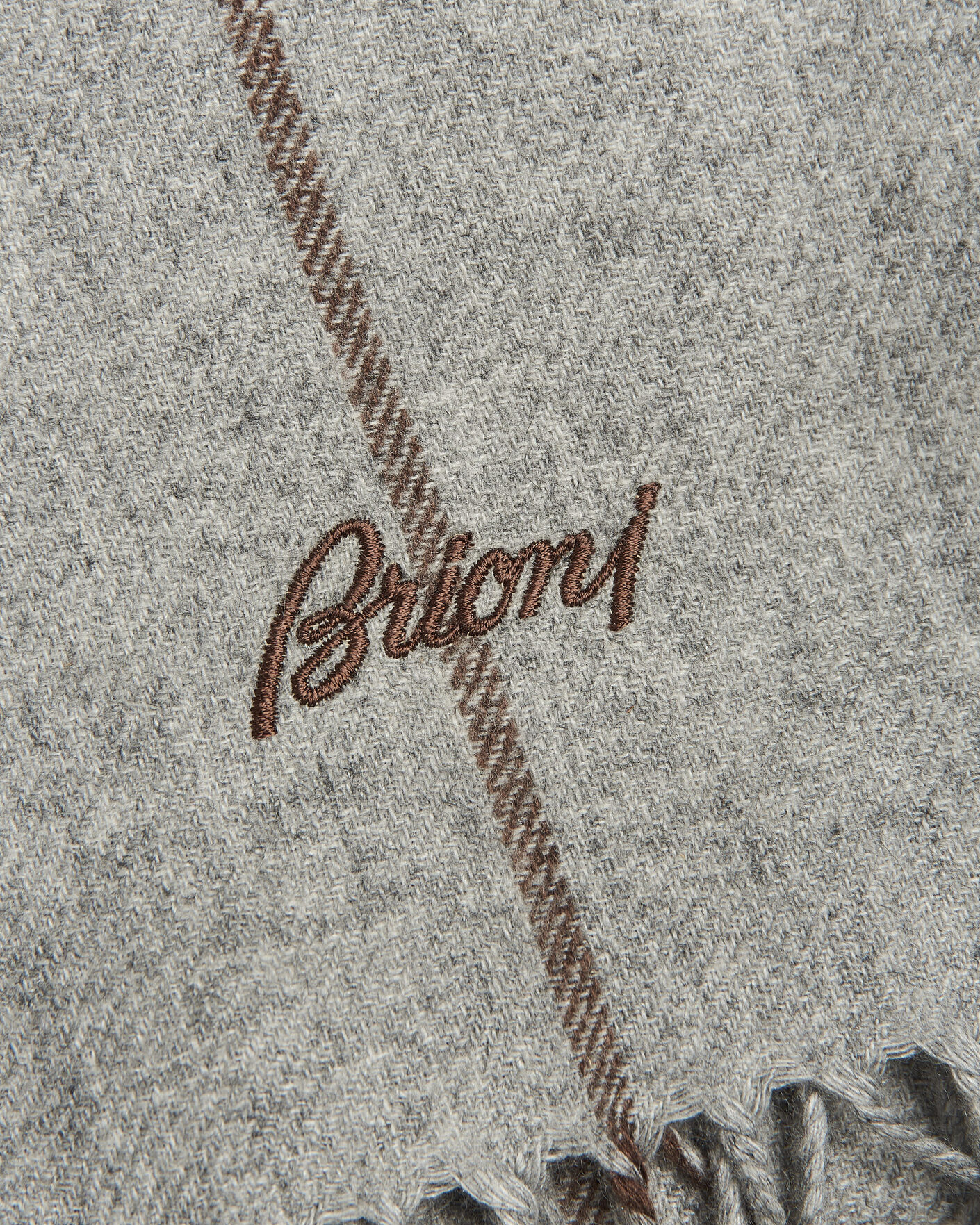 Homme | Écharpes | Brioni | Cashmere Scarf Grey Check