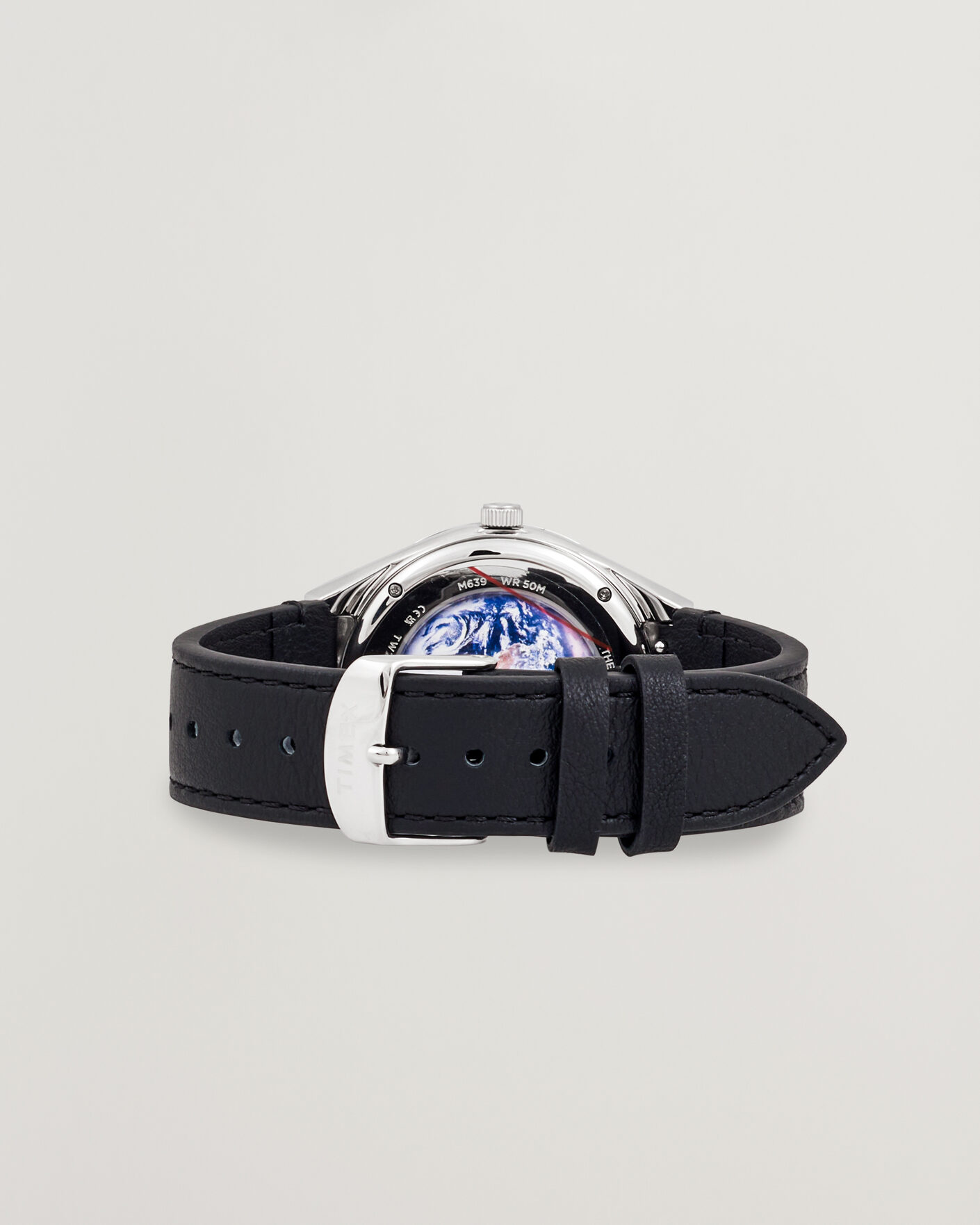 Homme | Timex Q Timex x NASA Luminous Leather Strap 40mm Black Dial | Timex | Q x NASA Luminous Leather Strap 40mm Black Dial