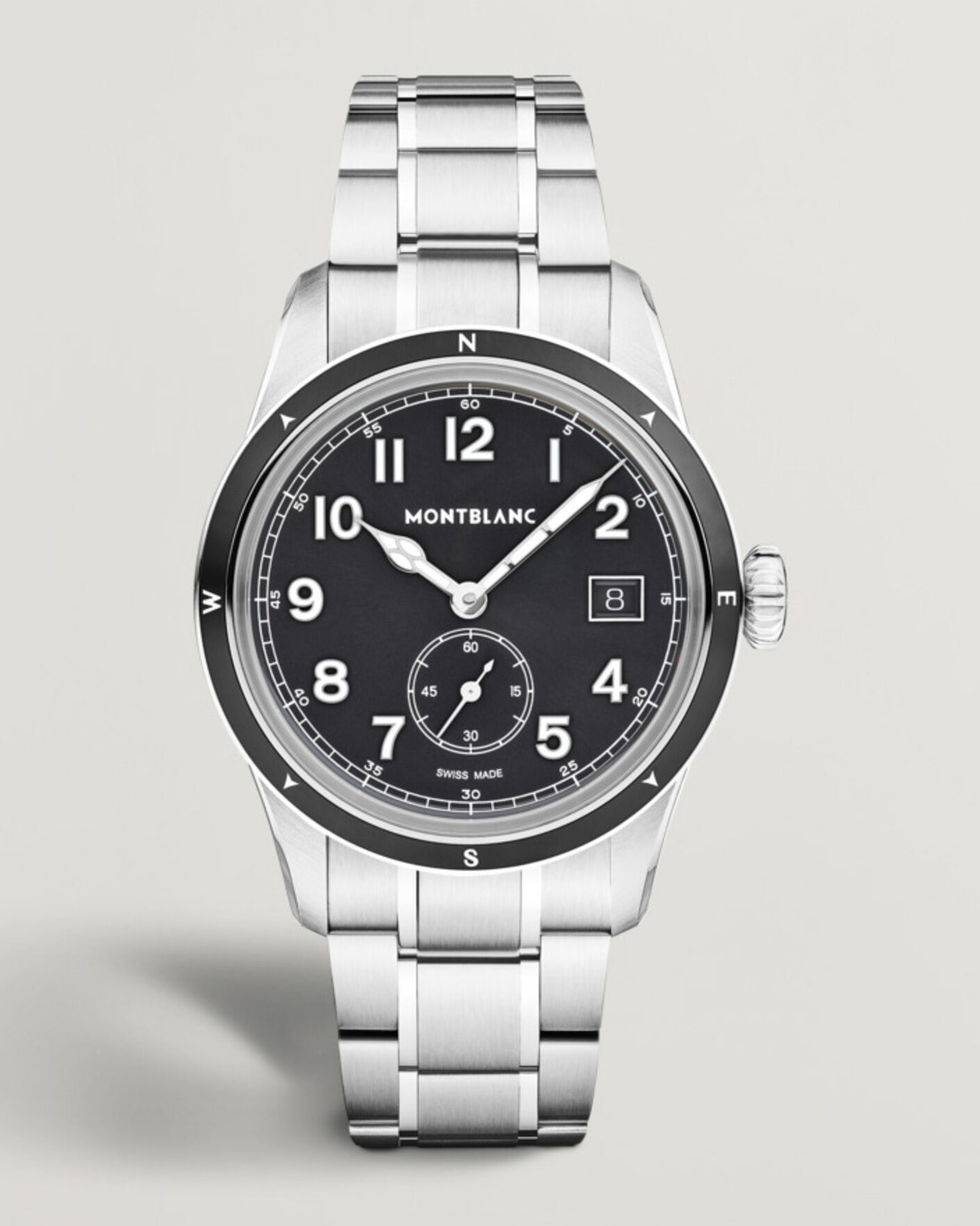 Homme | Bracelet En Acier Inoxydable | Montblanc | 1858 Small Second 0 Oxygen Black