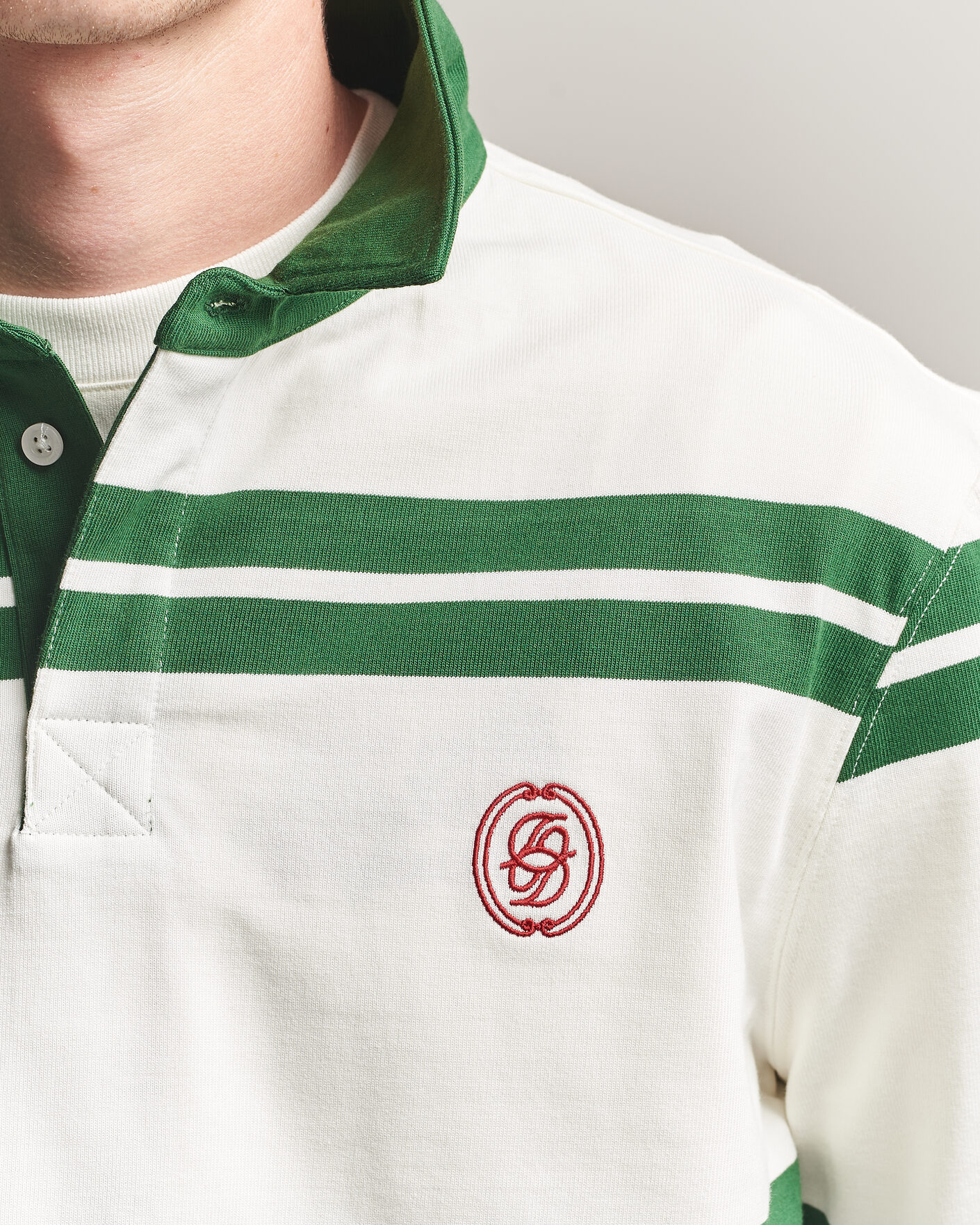 Homme | Pulls Et Tricots | Drôle de Monsieur | Ornament Striped Rugger Water Green