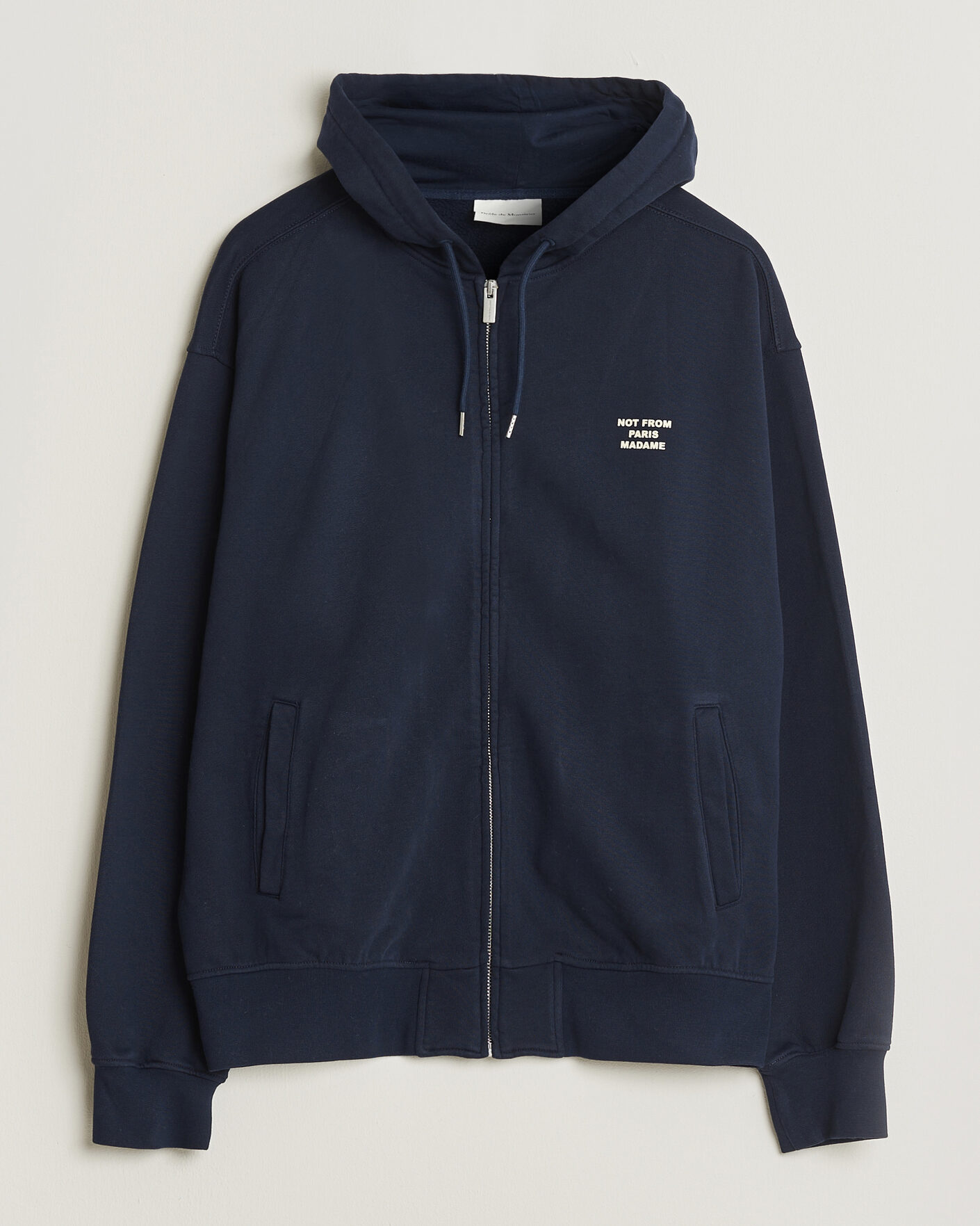 Homme | Pulls Et Tricots | Drôle de Monsieur | Slogan Full Zip Hoodie Navy