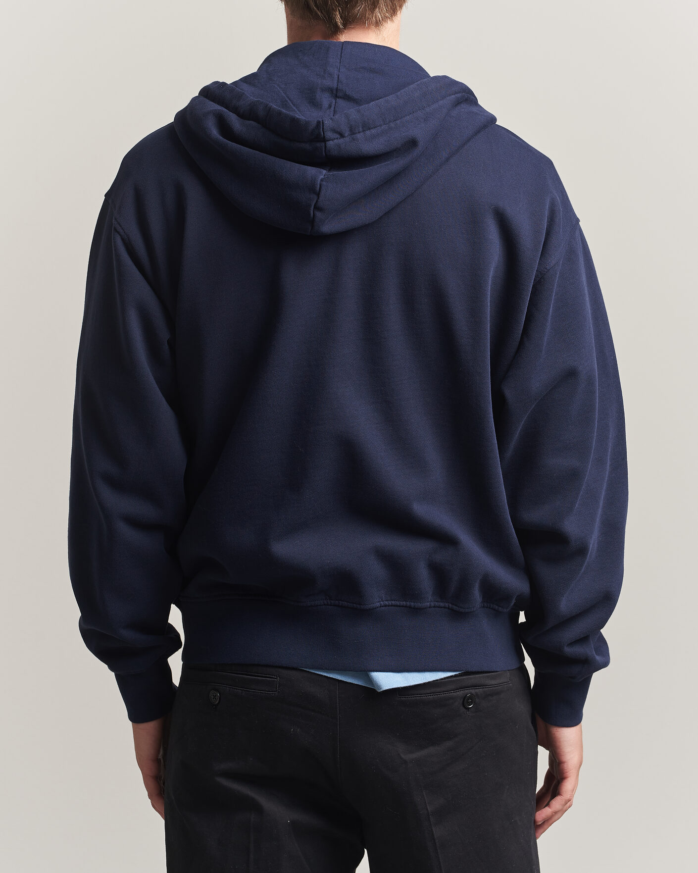 Homme | Pulls Et Tricots | Drôle de Monsieur | Slogan Full Zip Hoodie Navy