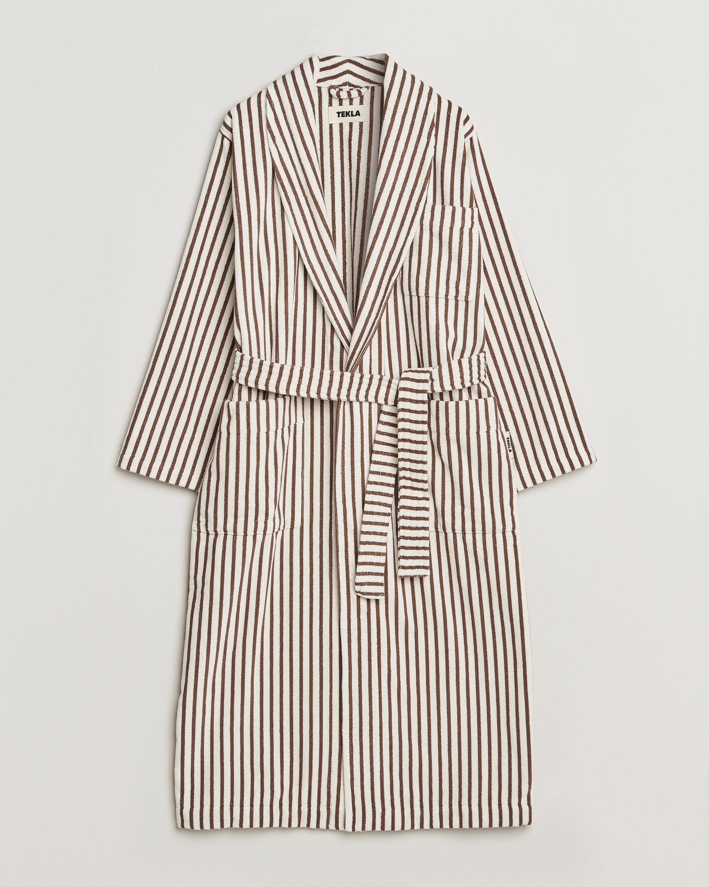  |  | Tekla | Organic Terry Classic Bathrobe Kodiak Stripes