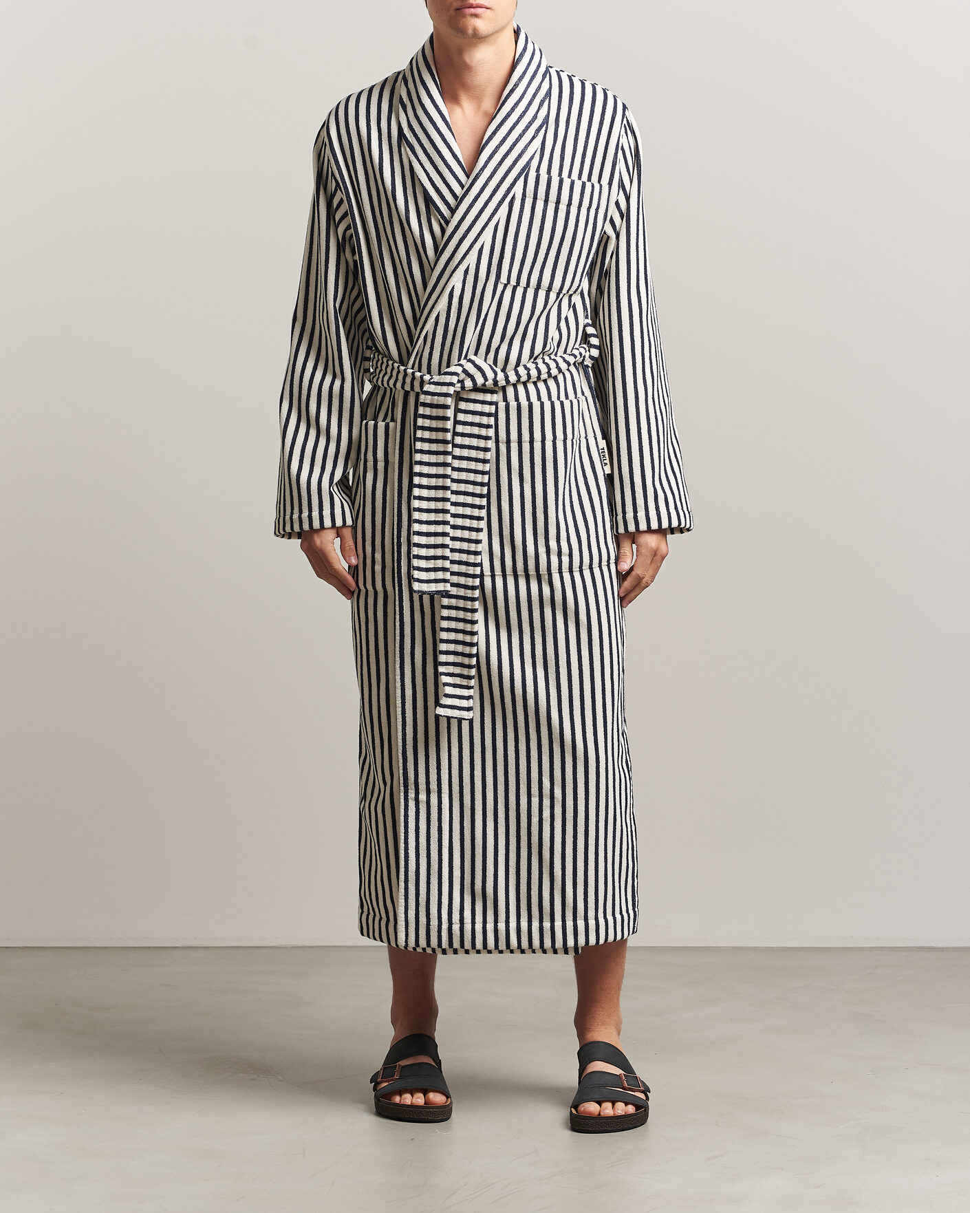 Homme | Peignoirs Et Pyjamas | Tekla | Organic Terry Classic Bathrobe Sailor Stripes