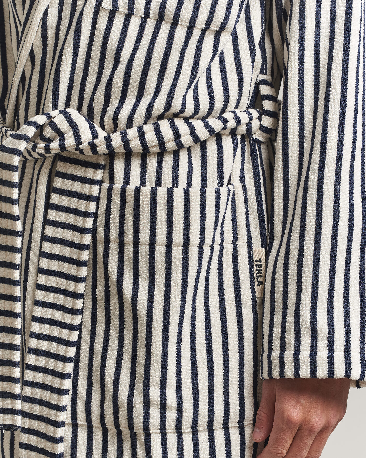 Homme | Peignoirs Et Pyjamas | Tekla | Organic Terry Classic Bathrobe Sailor Stripes