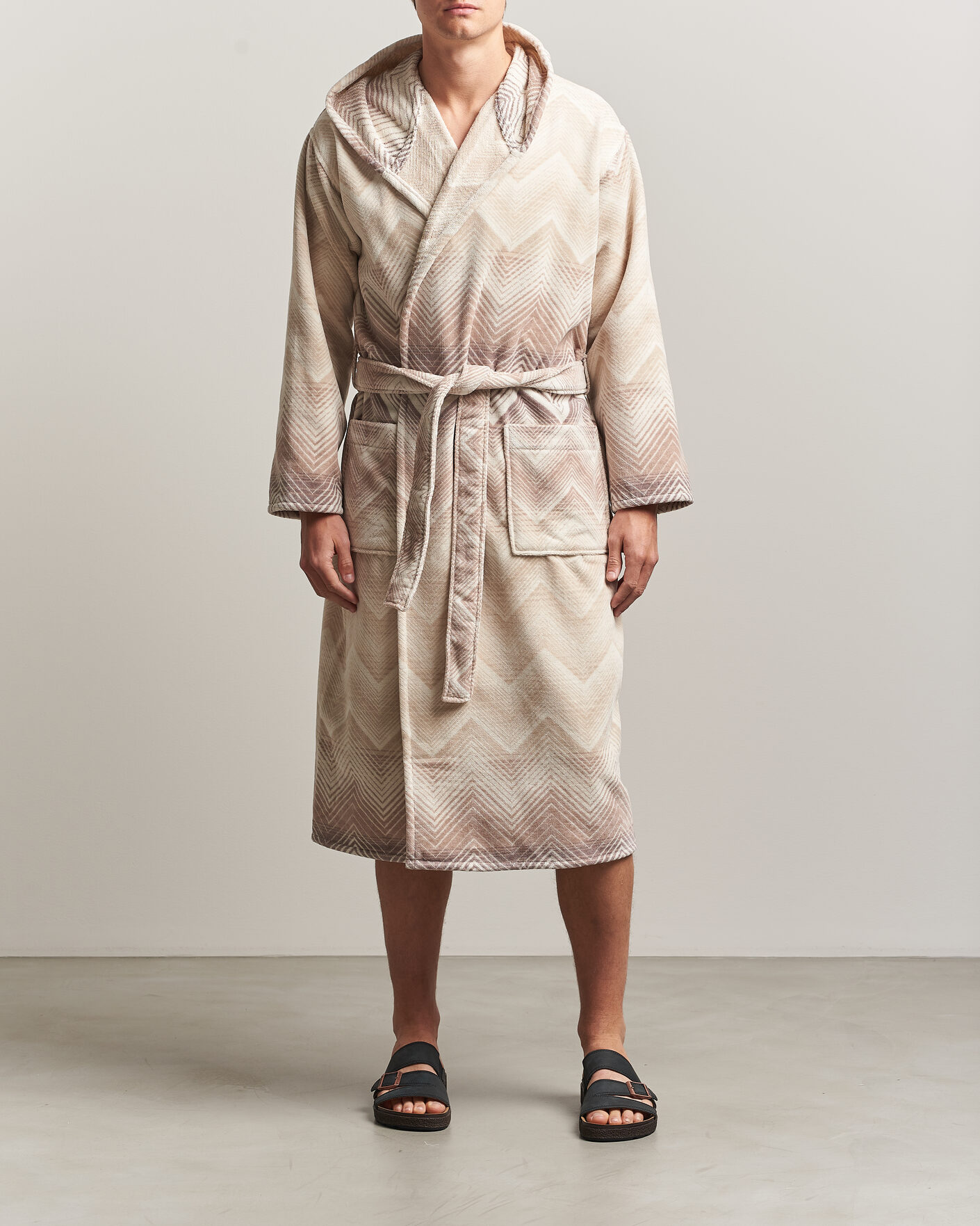 Homme | Peignoirs Et Pyjamas | Missoni Home | Marea Hooded Bathrobe Beige