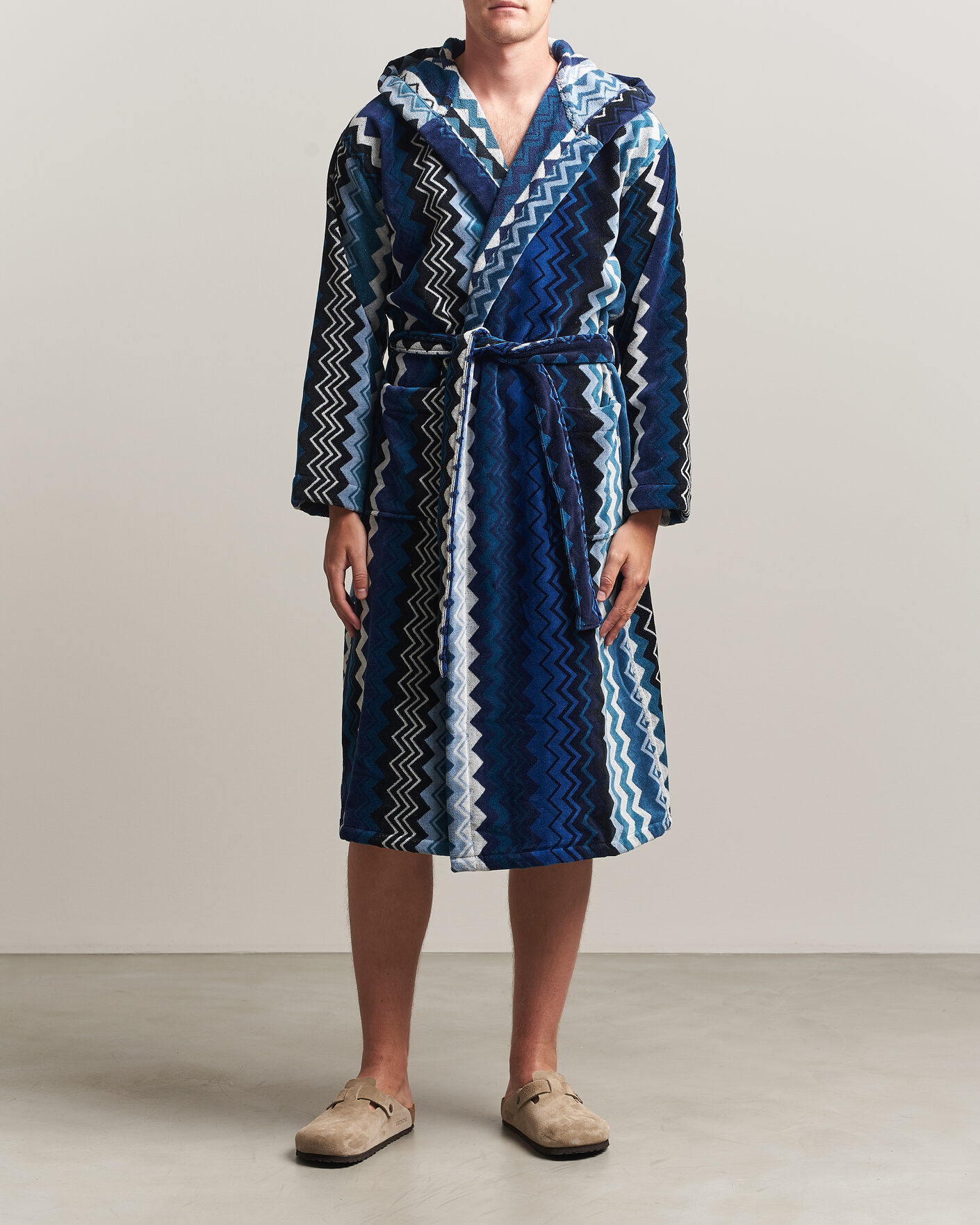 Homme | Peignoirs Et Pyjamas | Missoni Home | Giacomo Hooded Bathrobe Multi Blue