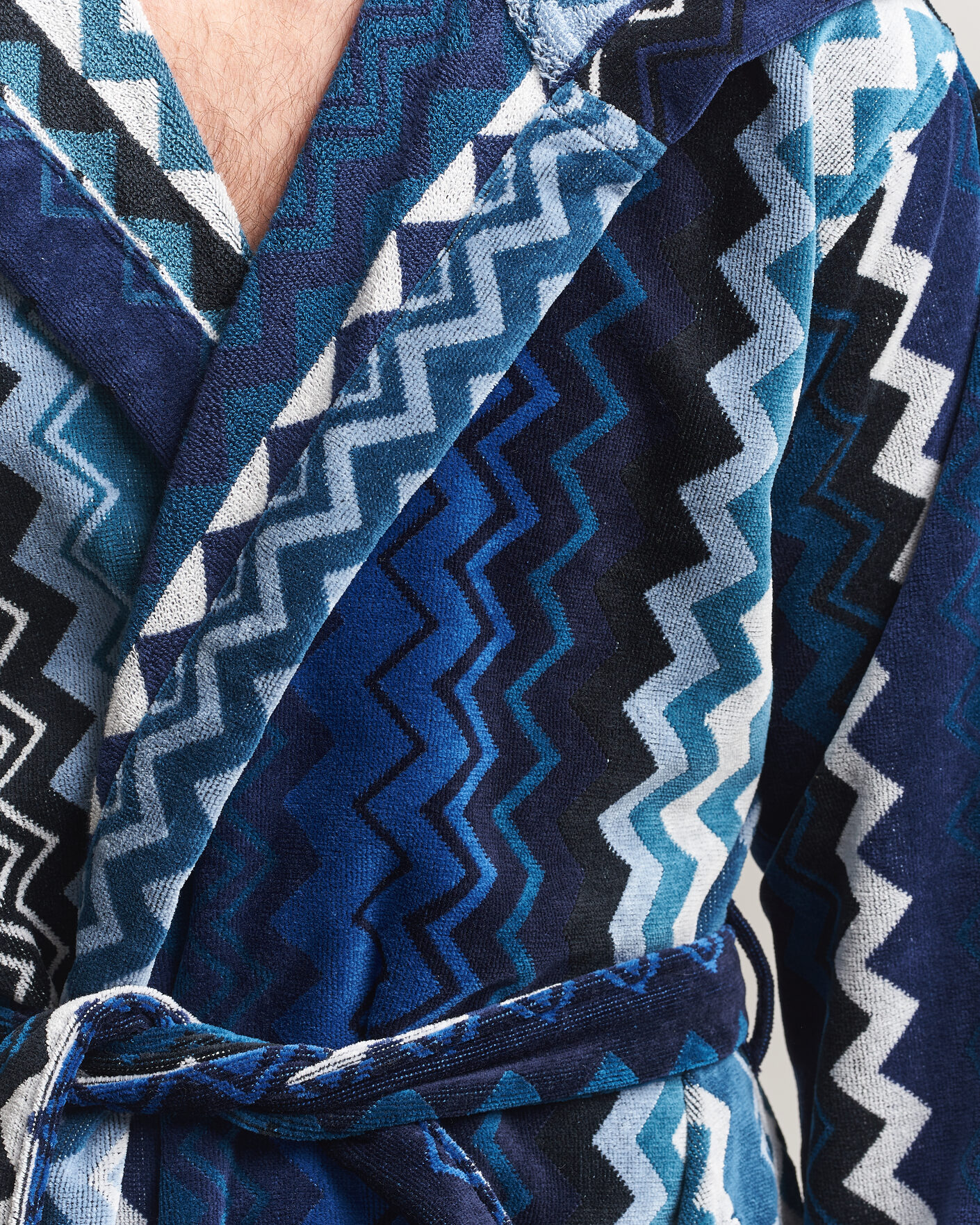 Homme | Peignoirs Et Pyjamas | Missoni Home | Giacomo Hooded Bathrobe Multi Blue