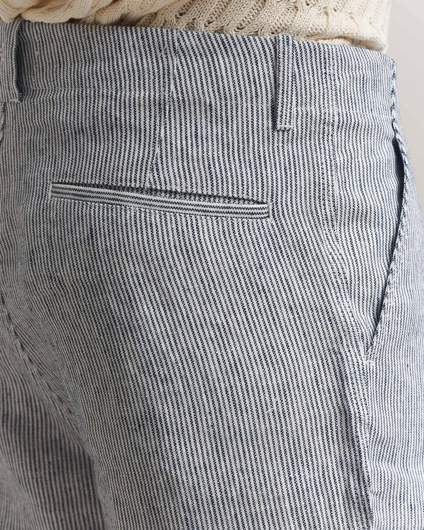 Homme | Shorts | Peregrine | Windsor Linen Shorts Navy Stripe