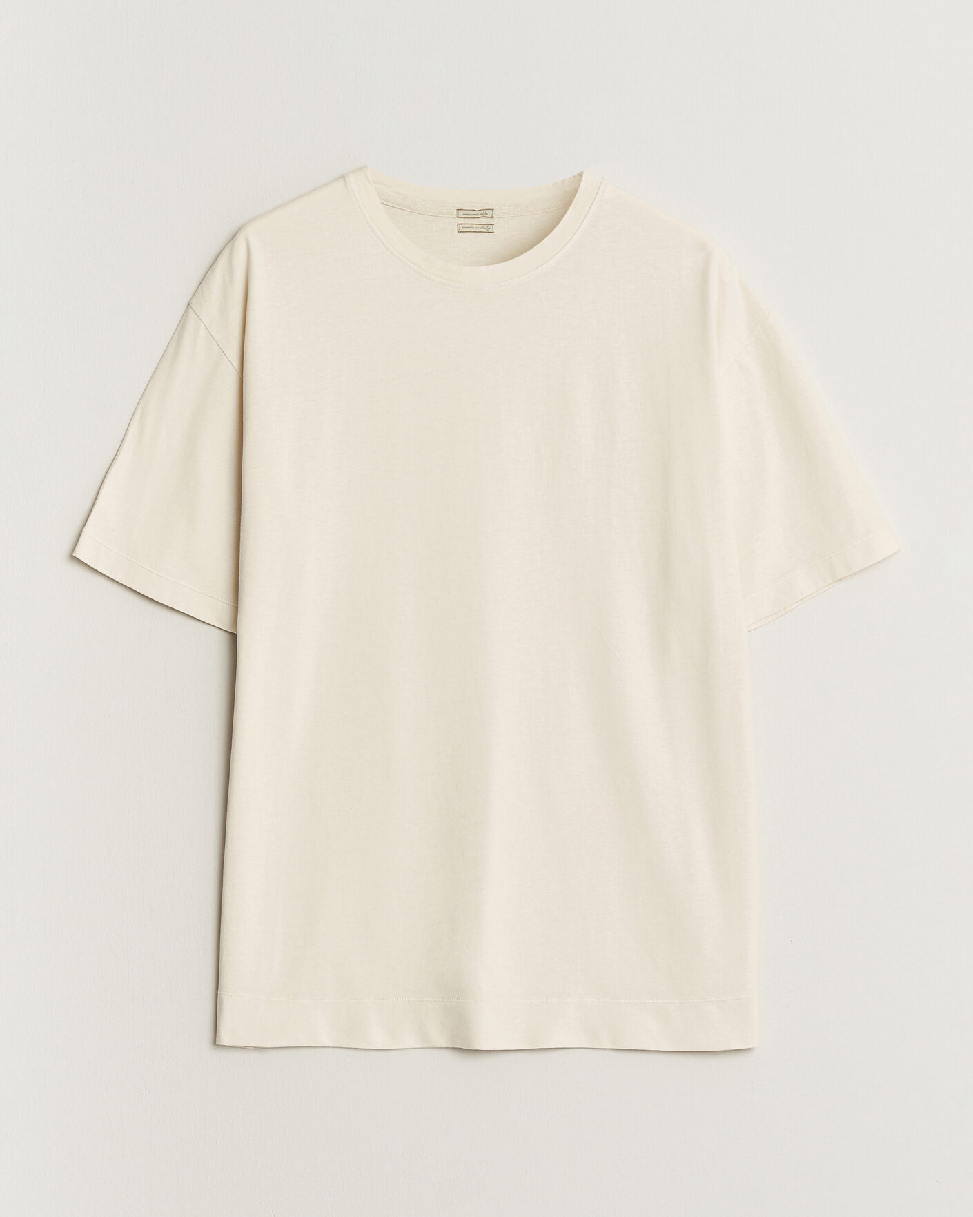 Homme | T-shirts | Massimo Alba | Nevis Brushed Cotton T-Shirt Soft White