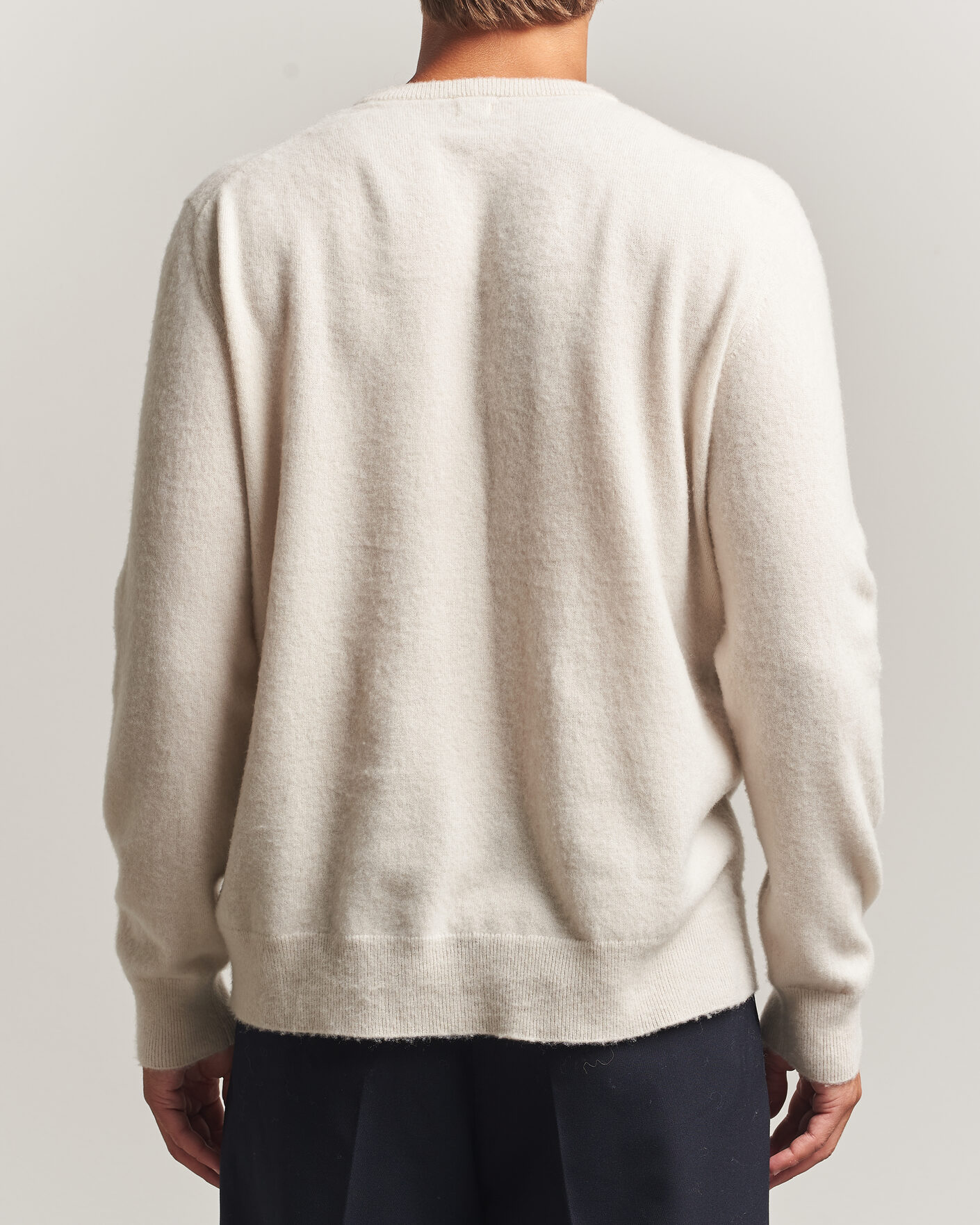 Homme | Pulls Et Tricots | Massimo Alba | Kane Brushed Cashmere Sweater Magnolia