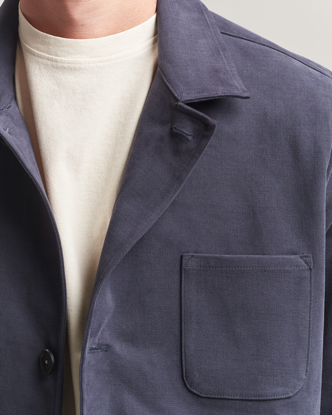 Homme | Manteaux Et Vestes | Massimo Alba | Florida Brushed Cotton Jacket Navy