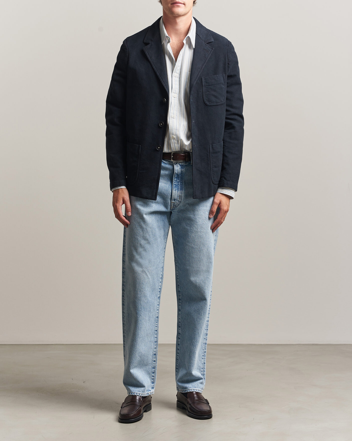 Homme | Blazers | Massimo Alba | Baglietto Moleskine Jacket Navy