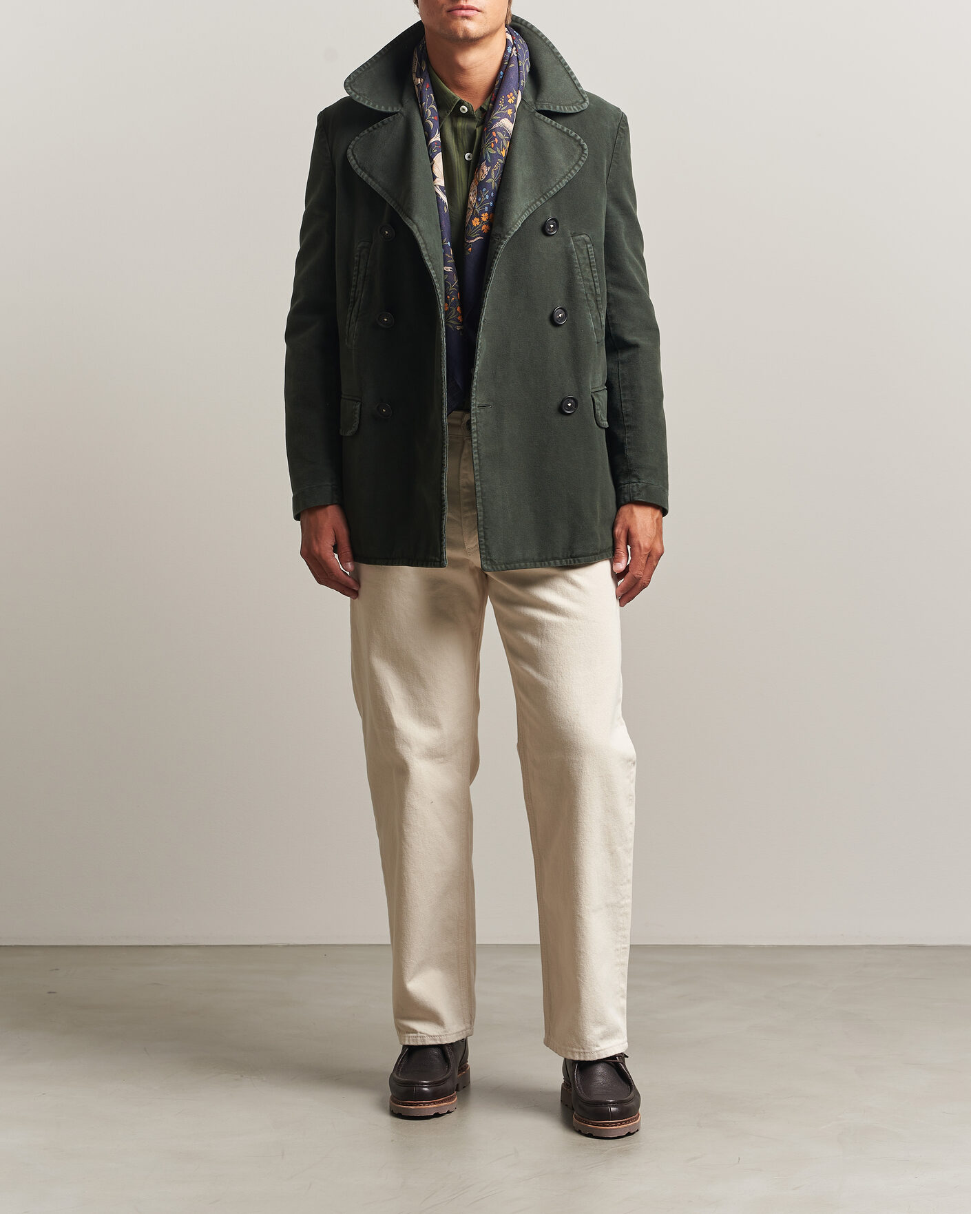 Homme | Manteaux Et Vestes | Massimo Alba | Moleskine Peacoat Forest Night