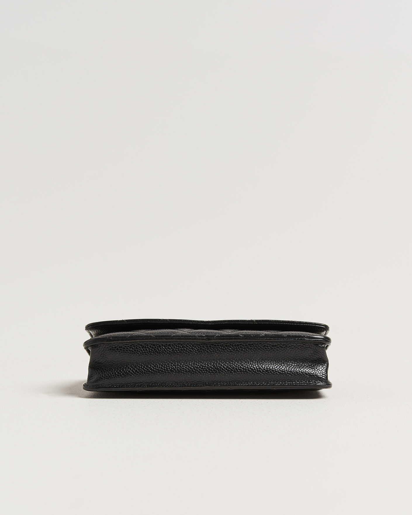 Homme | Pre-Owned & Vintage Bags | Chanel Pre-Owned | Wallet On Chain Caviar Leather Black