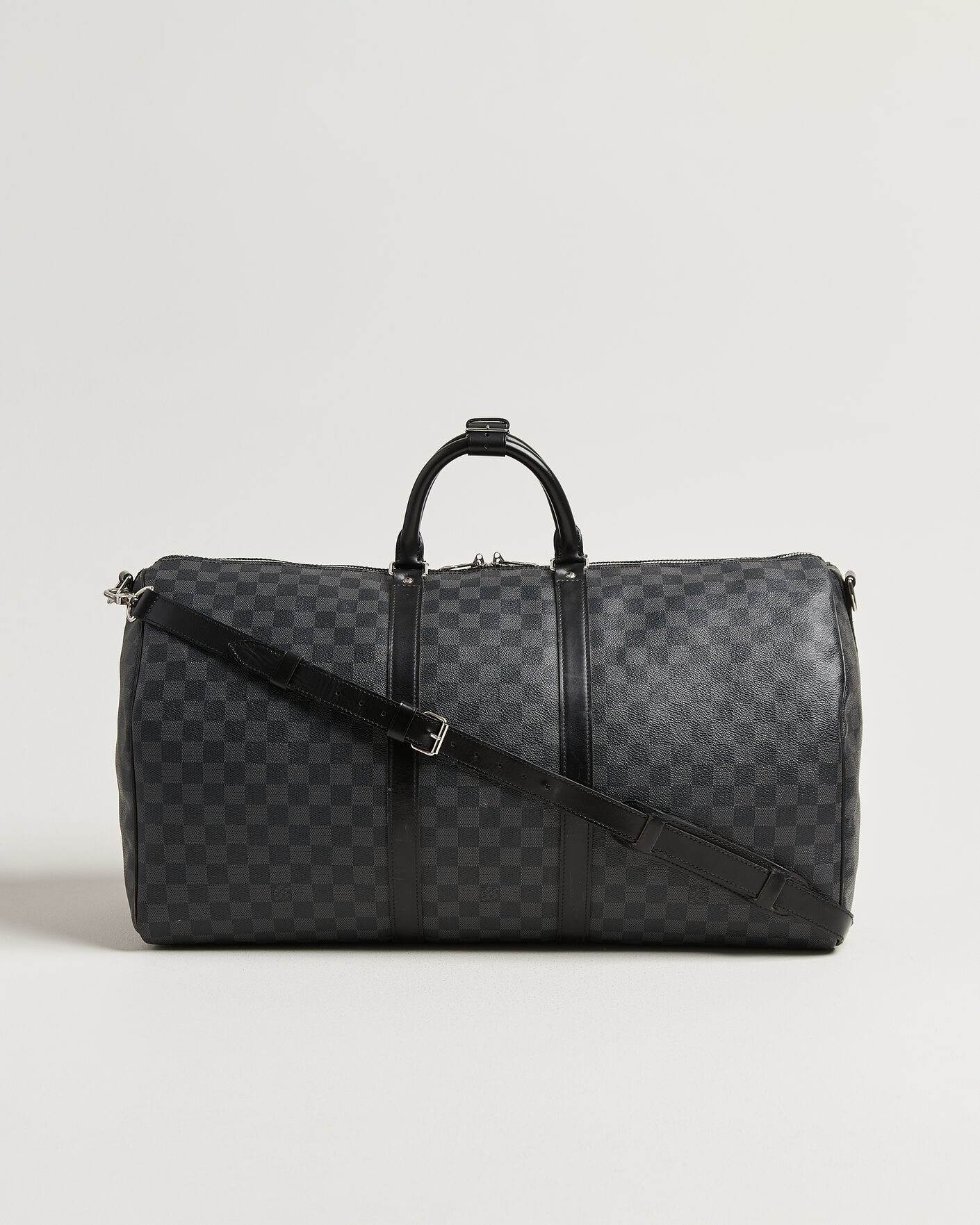 Homme | Pre-Owned & Vintage Bags | Louis Vuitton Pre-Owned | Keepall 55 Bandouliére Damier Graphite