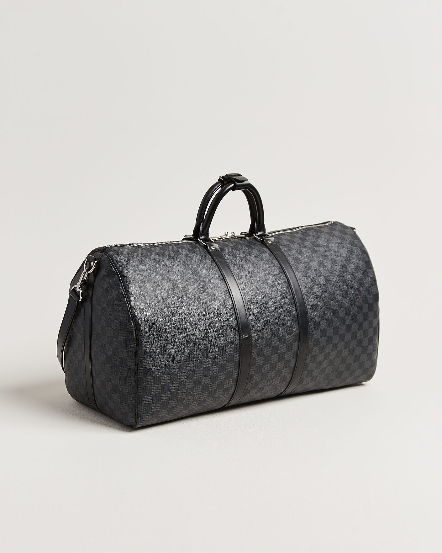 Homme | Pre-Owned & Vintage Bags | Louis Vuitton Pre-Owned | Keepall 55 Bandouliére Damier Graphite