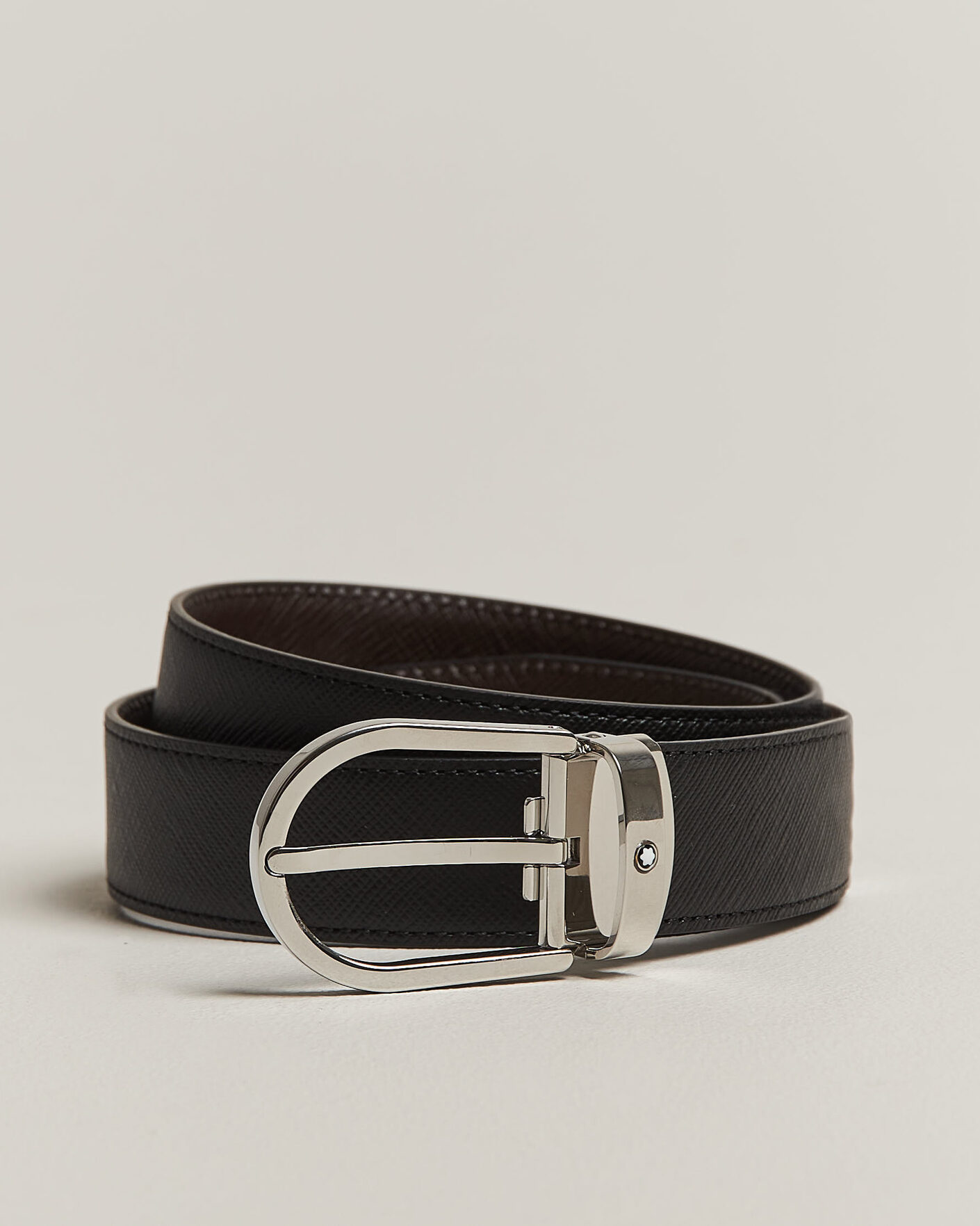 Homme | Ceintures | Montblanc | Sartoial Horseshoe 30mm Reversible Belt Black/Brown