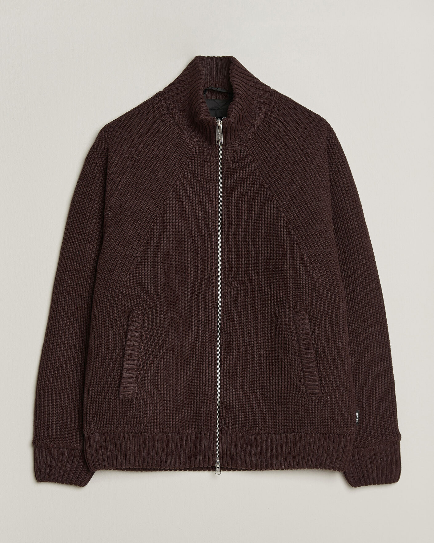 Homme | Pulls Et Tricots | Carhartt WIP | Bandley Padded Wool Mix Full Zip Palisander Brown