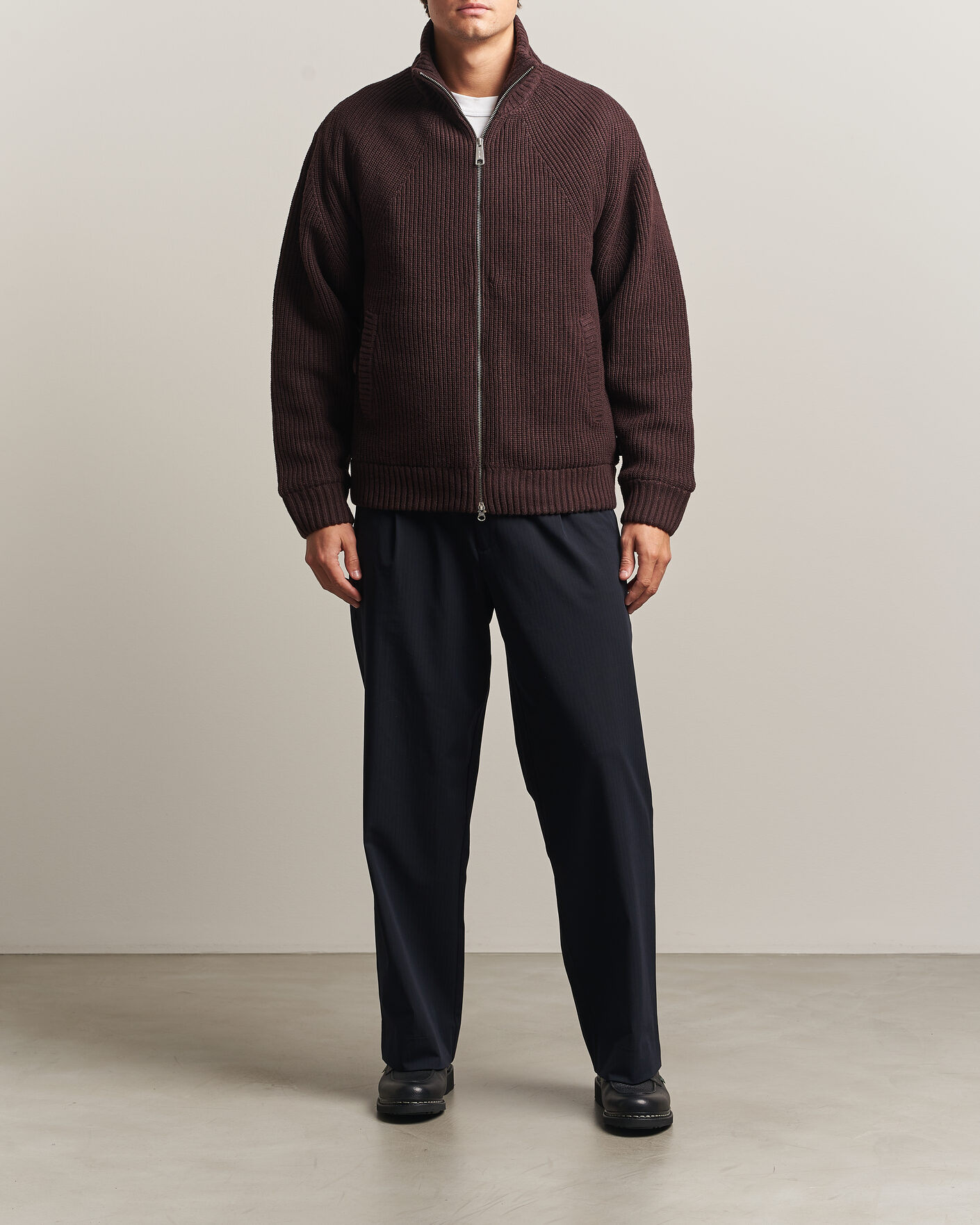Homme | Pulls Et Tricots | Carhartt WIP | Bandley Padded Wool Mix Full Zip Palisander Brown