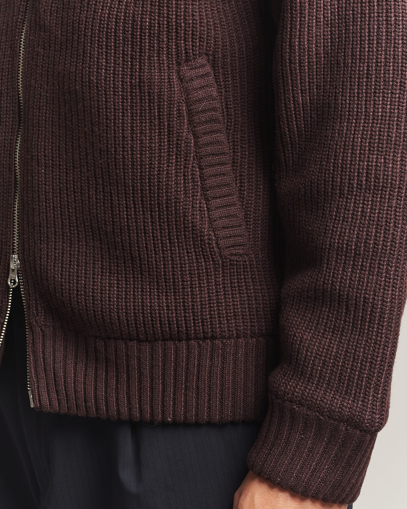 Homme | Pulls Et Tricots | Carhartt WIP | Bandley Padded Wool Mix Full Zip Palisander Brown