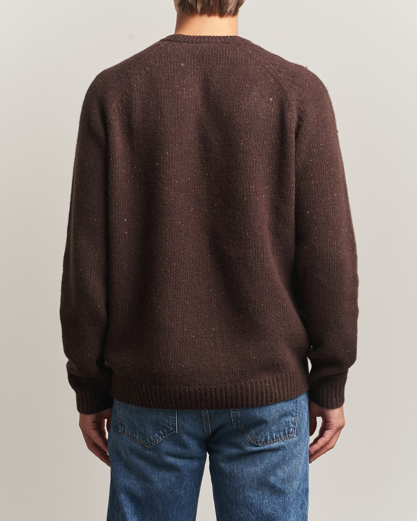 Homme | Pulls Et Tricots | Carhartt WIP | Anglistic Wool/Cotton Sweater Tobacco