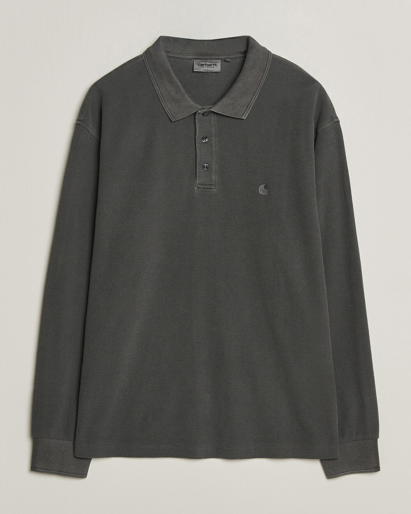 Homme | Pulls Et Tricots | Carhartt WIP | Long Sleeve Waffle Rugby Shirt Black