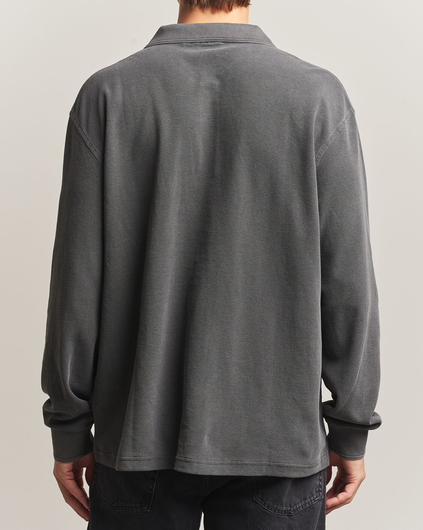 Homme | Pulls Et Tricots | Carhartt WIP | Long Sleeve Waffle Rugby Shirt Black