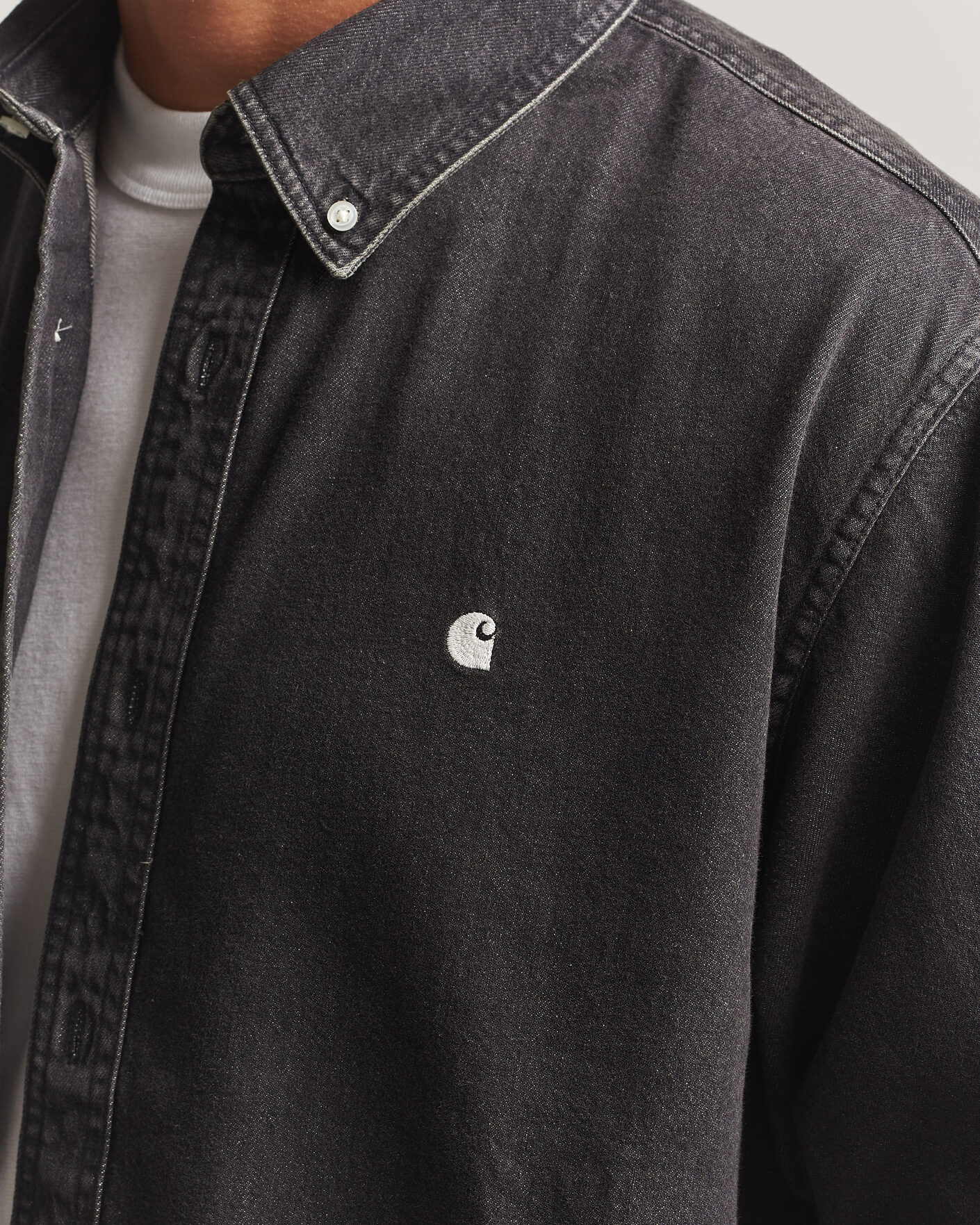 Homme | Chemises | Carhartt WIP | Lucas Denim Shirt Black