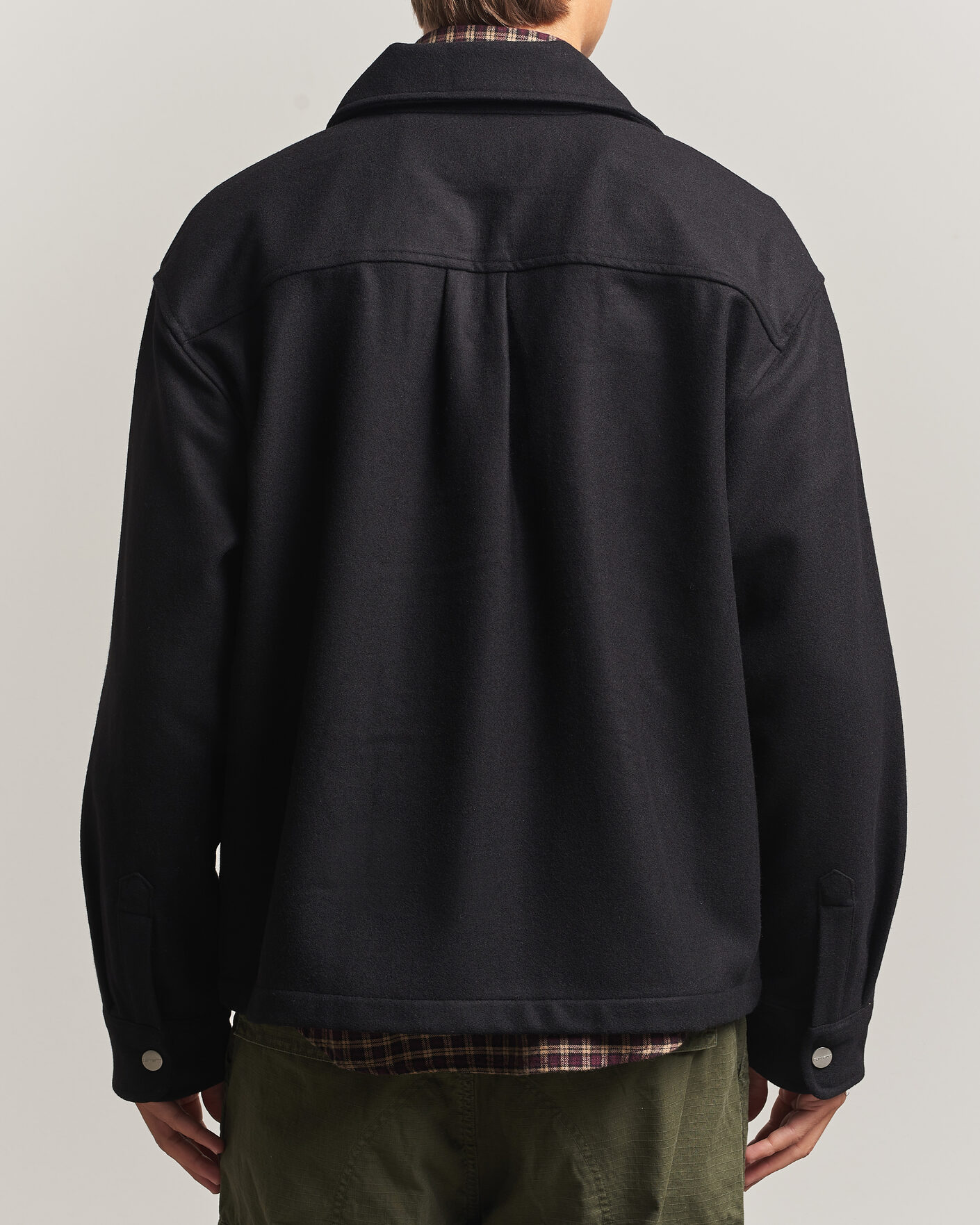 Homme | Chemises | Carhartt WIP | Atoka Wool Zip Shirt Jacket Black