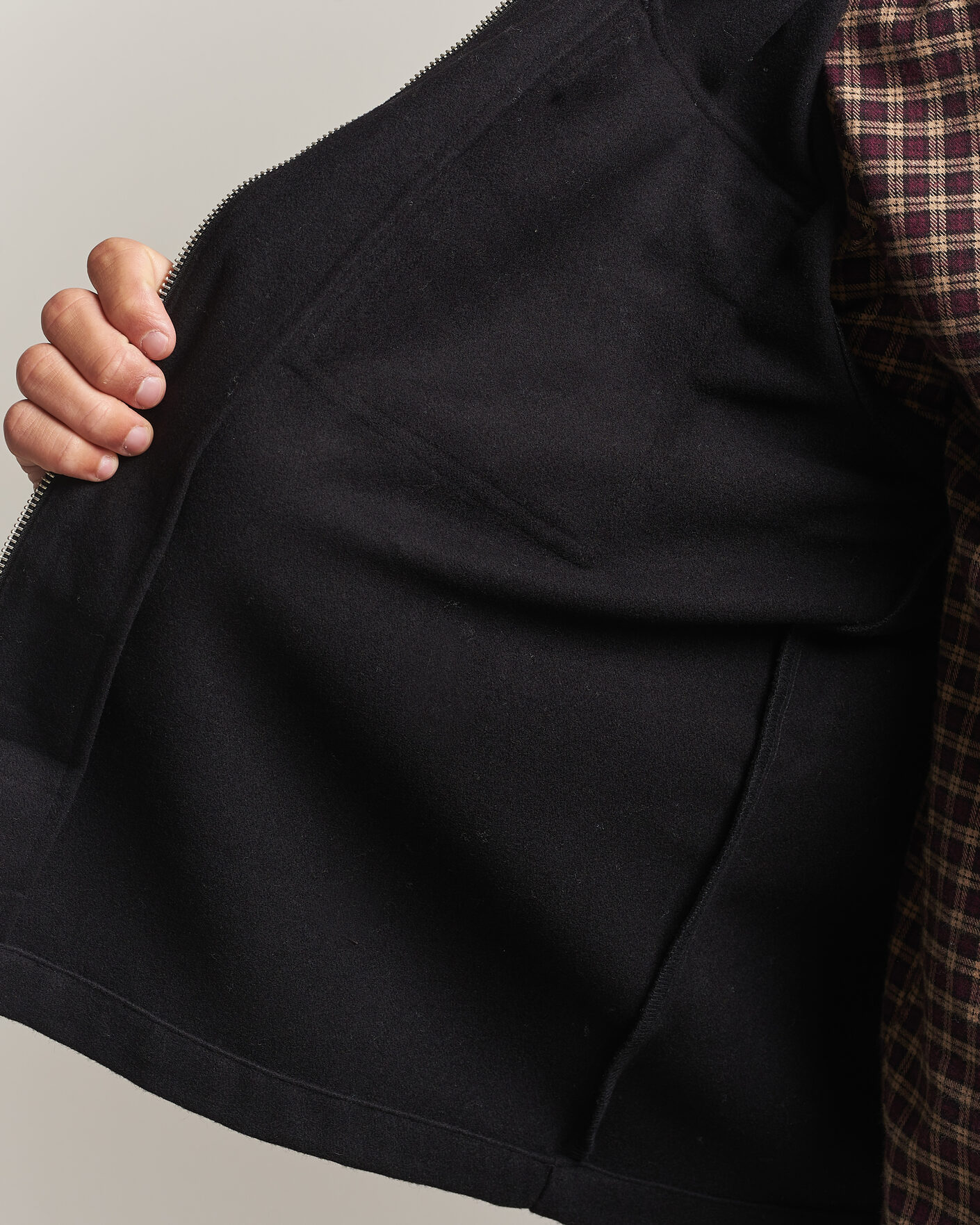 Homme | Chemises | Carhartt WIP | Atoka Wool Zip Shirt Jacket Black