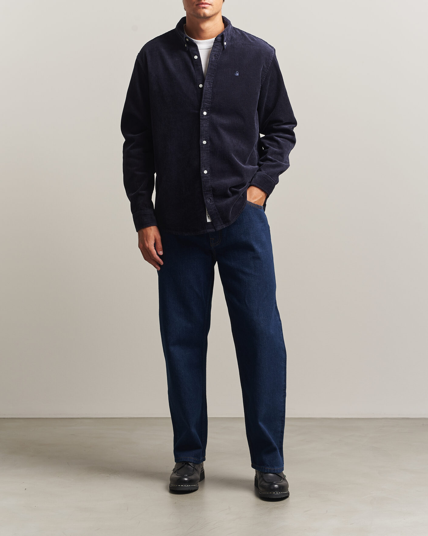 Homme | Chemises | Carhartt WIP | Madison Cord Shirt Dark Navy