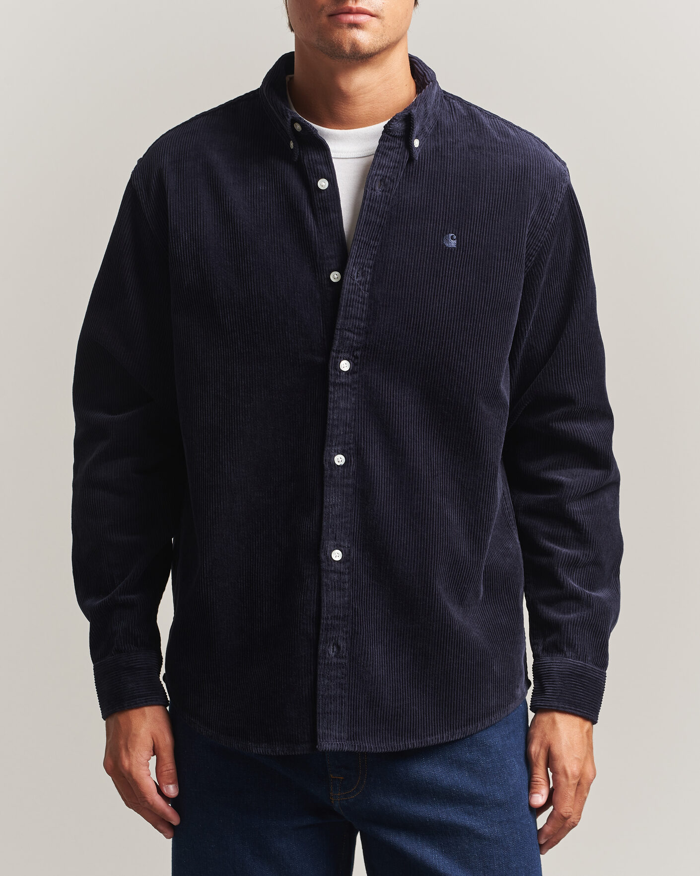 Homme | Chemises | Carhartt WIP | Madison Cord Shirt Dark Navy