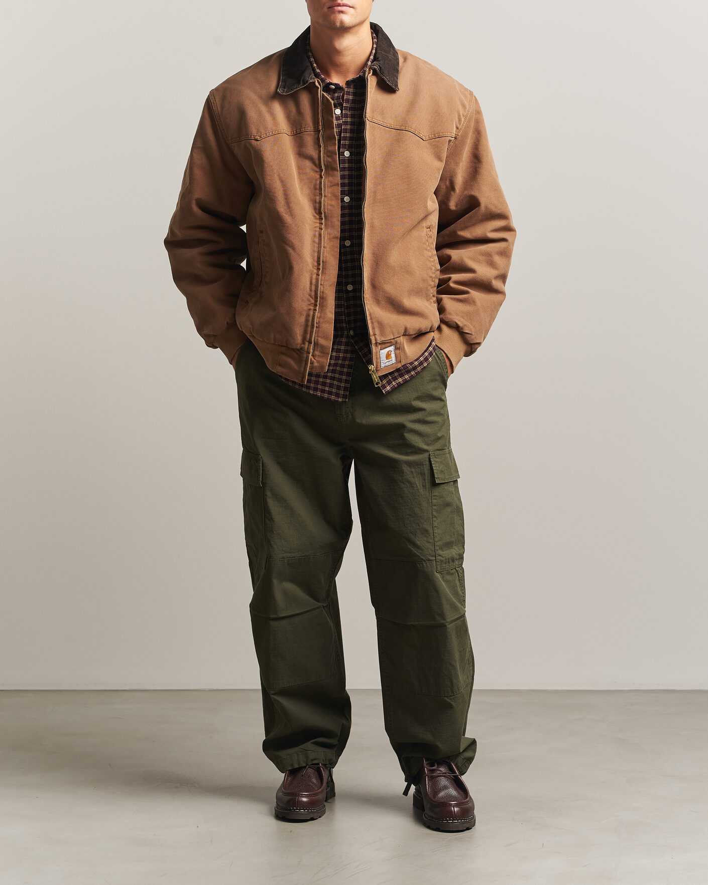 Homme | Manteaux Et Vestes | Carhartt WIP | OG Santa Fe Jacket Whip H Brown