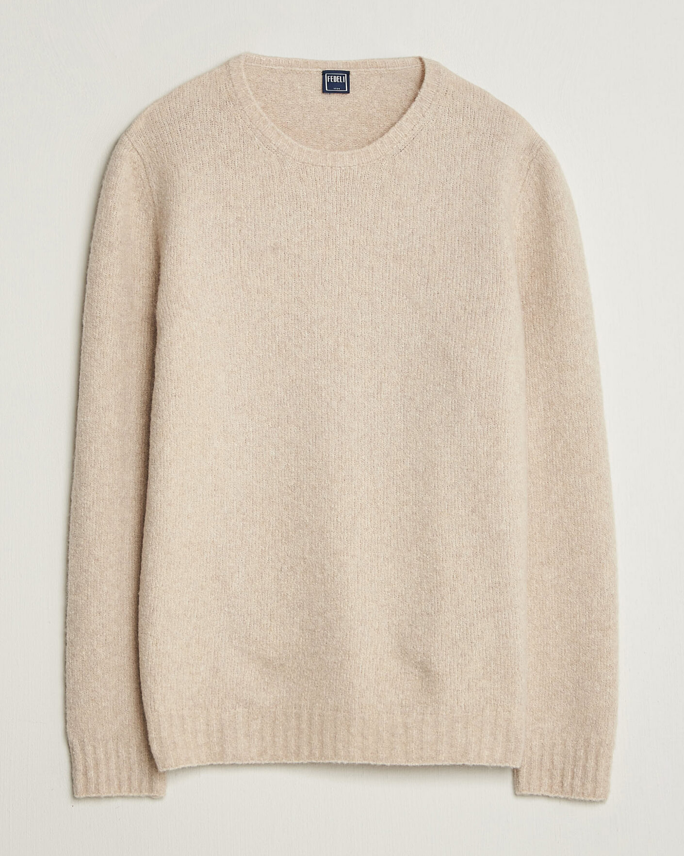 Homme | Pulls Et Tricots | Fedeli | Cashmere Blend Boucle Sweater Light Grey