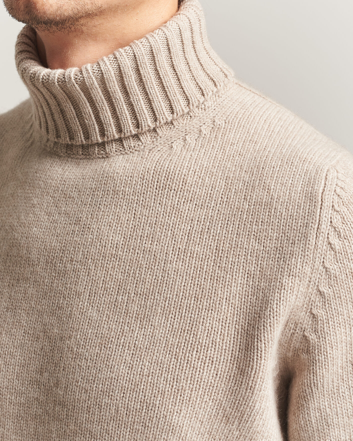 Homme | Pulls Et Tricots | Fedeli | Wool/Cashmere Rollneck Beige