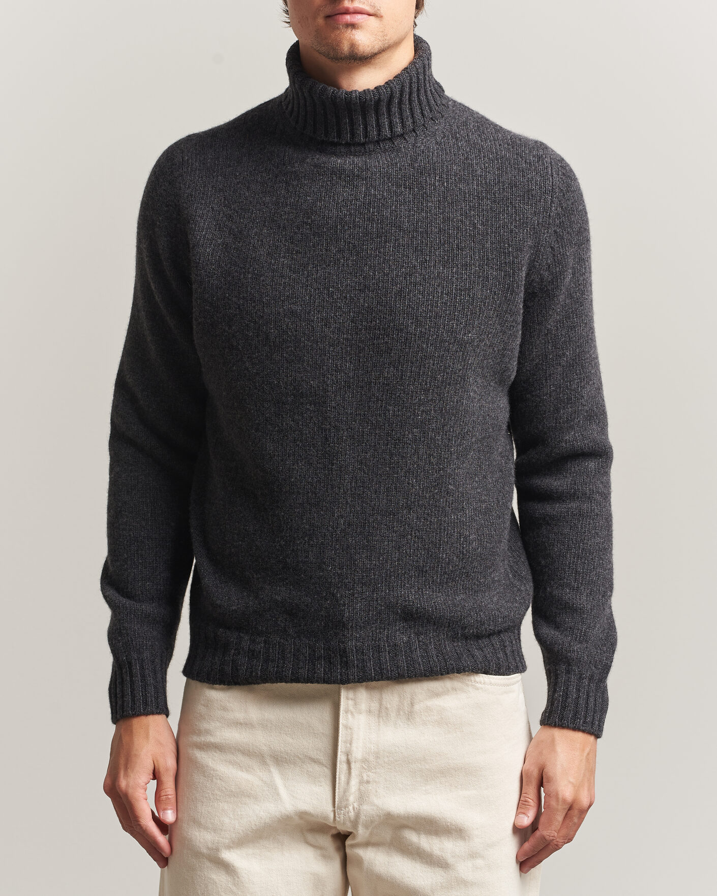 Homme | Pulls Et Tricots | Fedeli | Wool/Cashmere Rollneck Anthracite