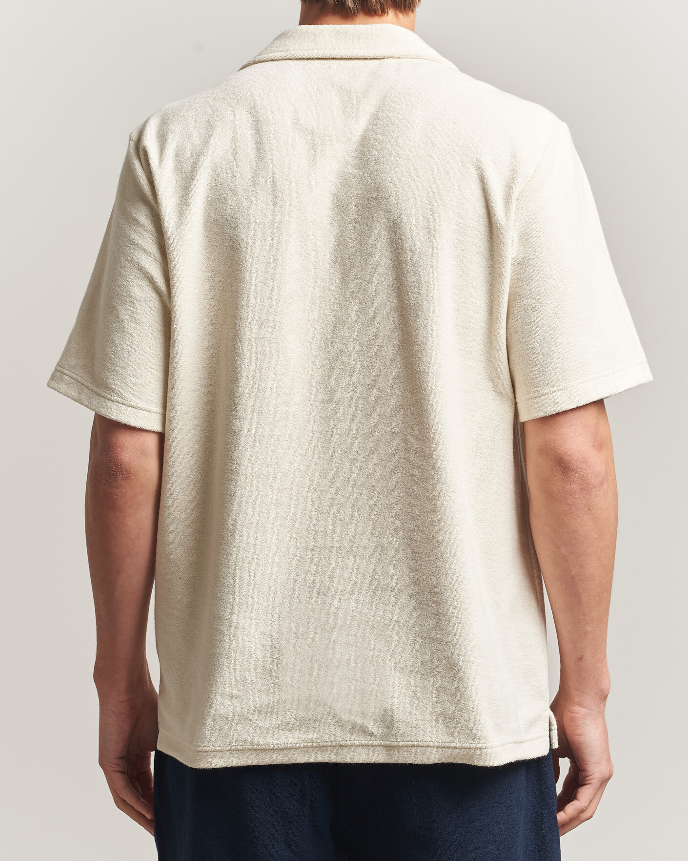 Homme | Polos | OAS | Novo Regular Fit Terry Polo Ecru