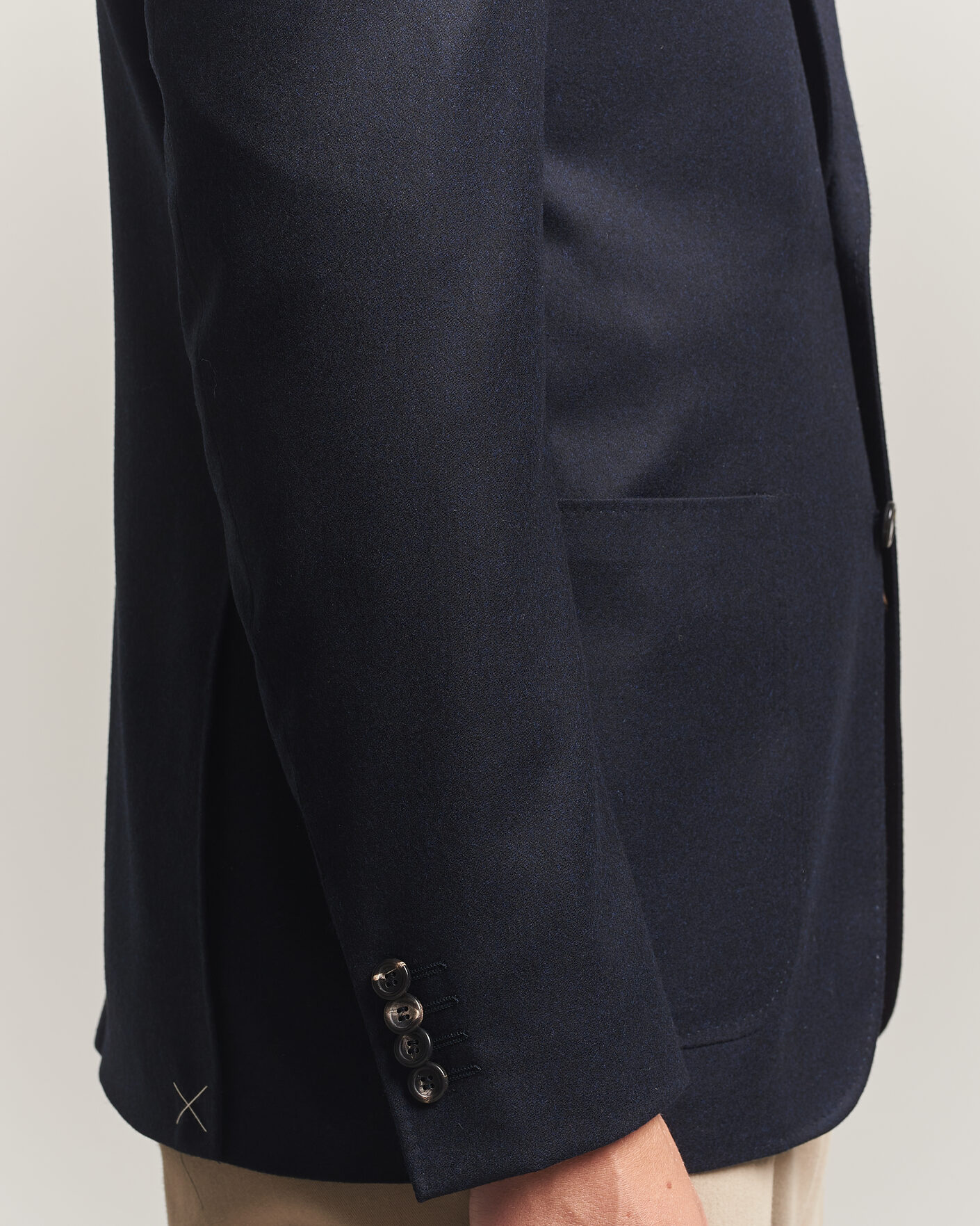 Homme | Blazers | Canali | Kei Impeccabile Flannel Blazer Navy