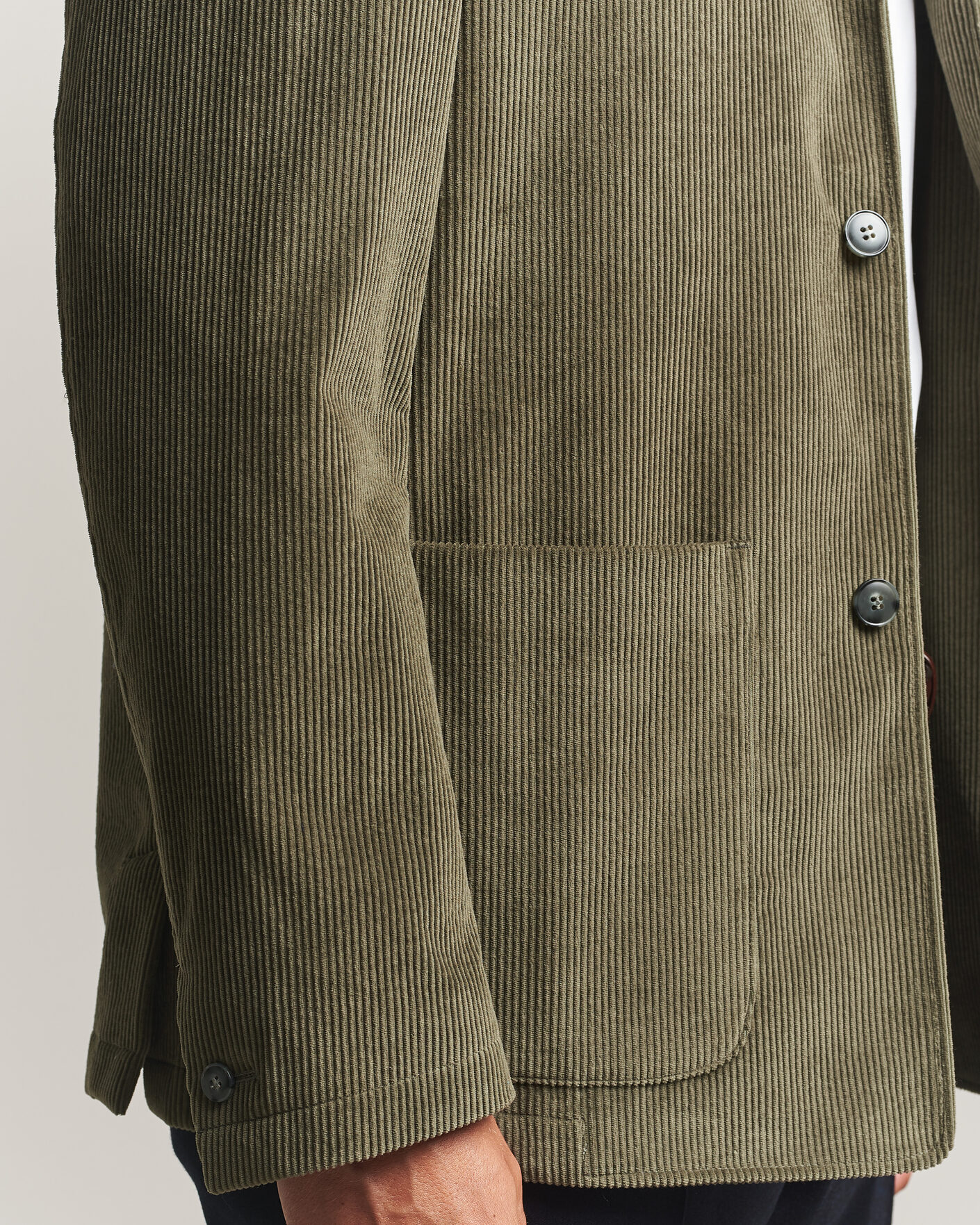 Homme | Manteaux Et Vestes | Canali | Corduroy Chore Jacket Olive